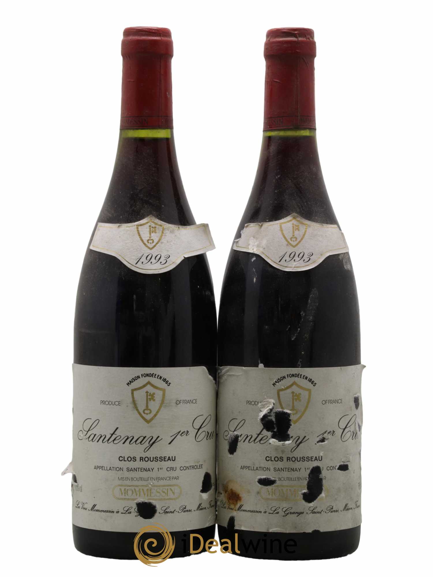 Santenay 1er Cru Clos Rousseau Mommessin 1993 - Lot de 2 bouteilles - 0