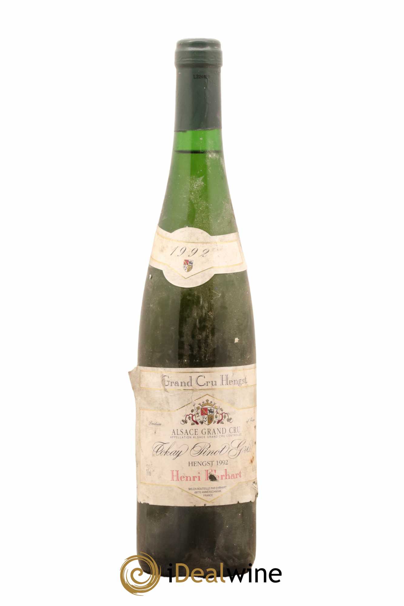 Pinot Gris (Tokay) Grand Cru Hengst Domaine Henri Ehrhart 1992 - Lot de 1 bouteille - 0