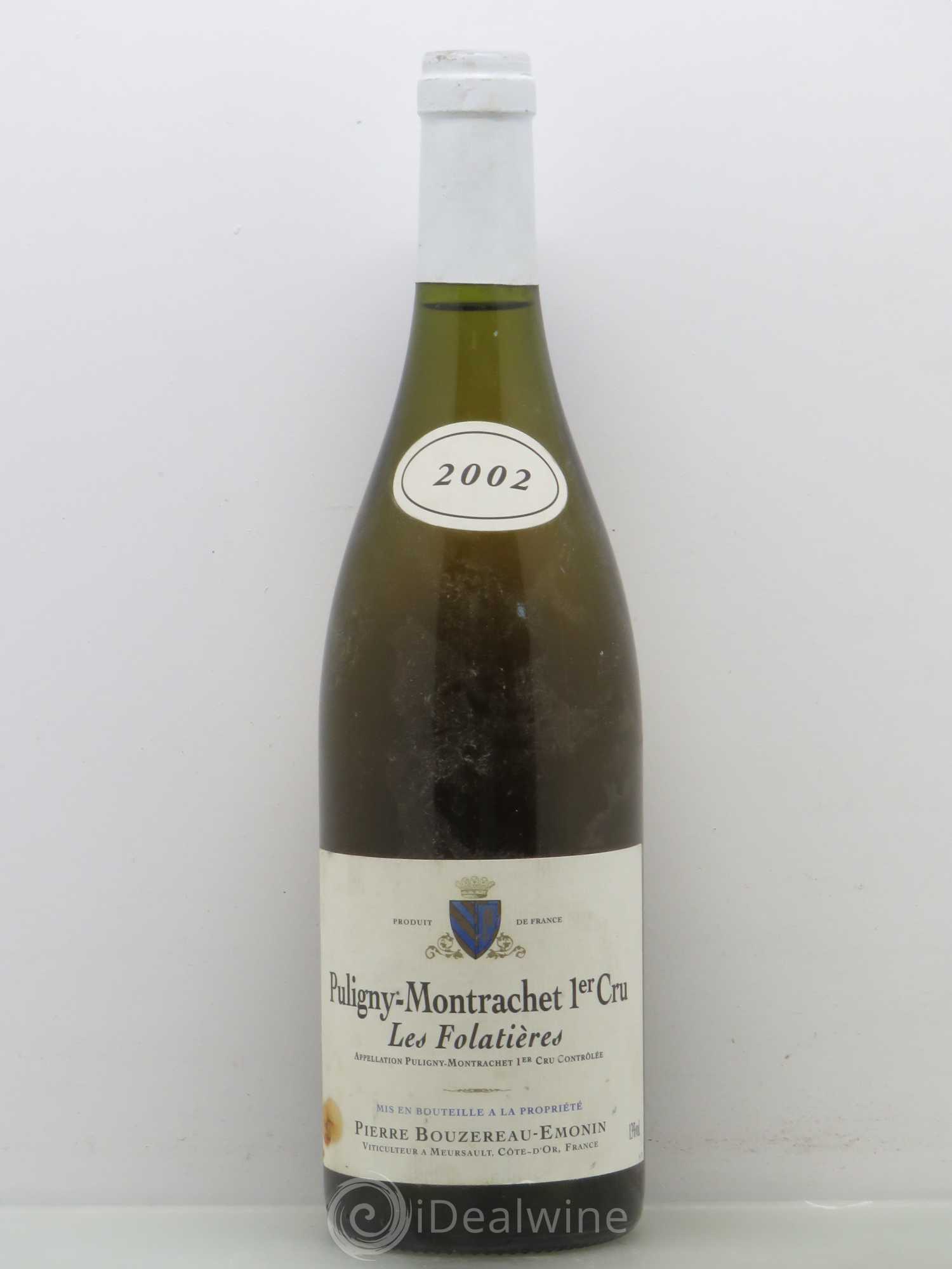 Puligny-Montrachet 1er Cru Les Folatières - Pierre Bouzereau Esmonin 2002 - Posten von 1 Flasche - 0
