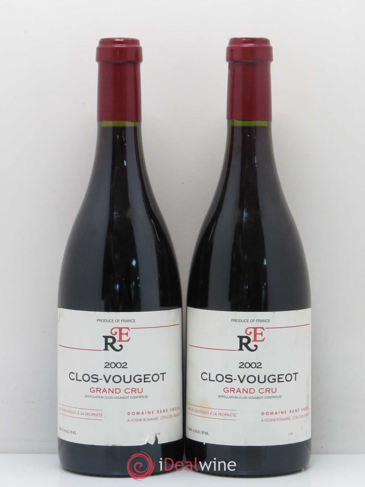 Clos de Vougeot Grand Cru Domaine René Engel - Domaine Eugénie 2002 - Lot de 2 bouteilles - 0