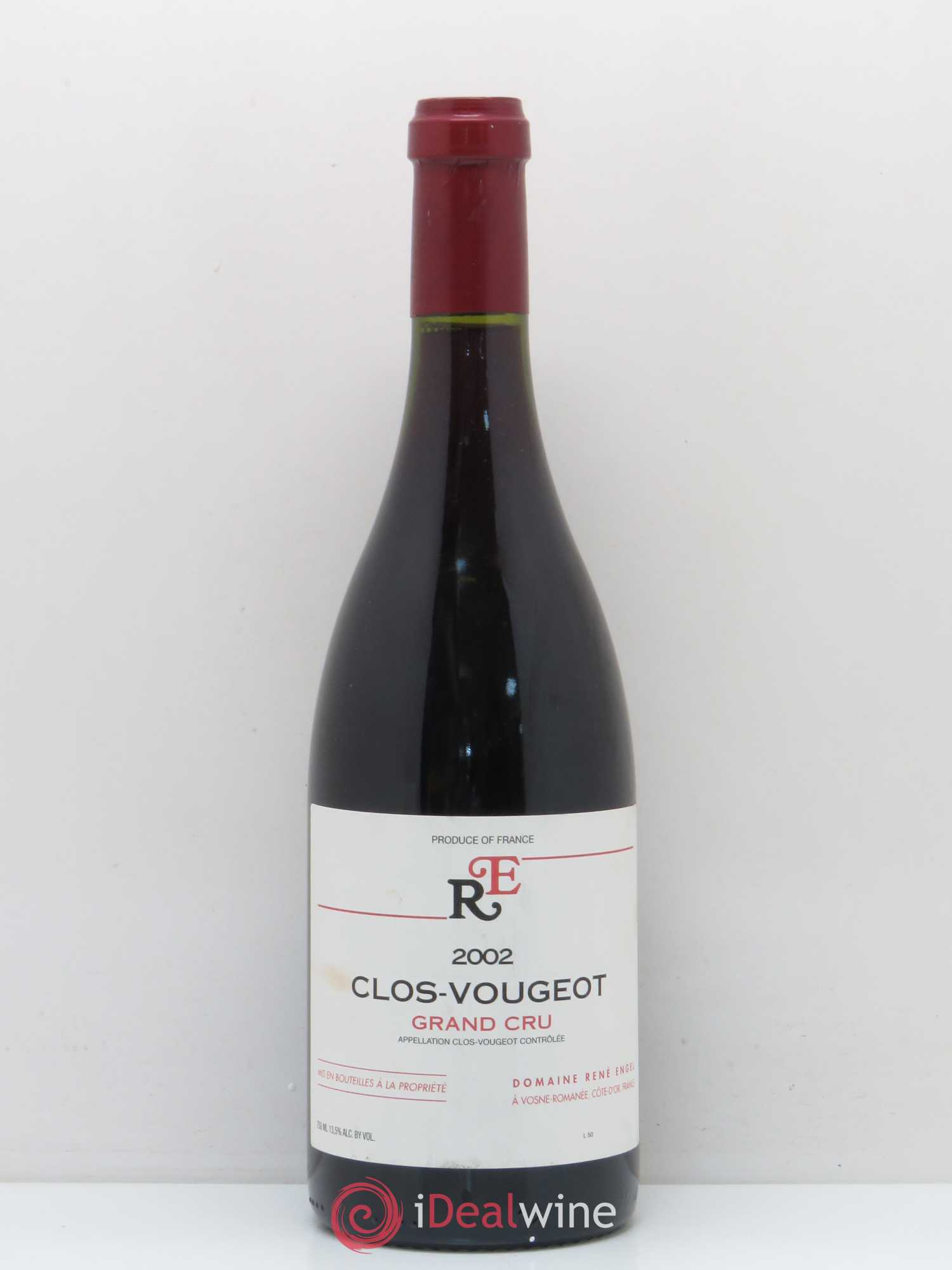 Clos de Vougeot Grand Cru Domaine René Engel - Domaine Eugénie 2002 - Lot de 1 bouteille - 0