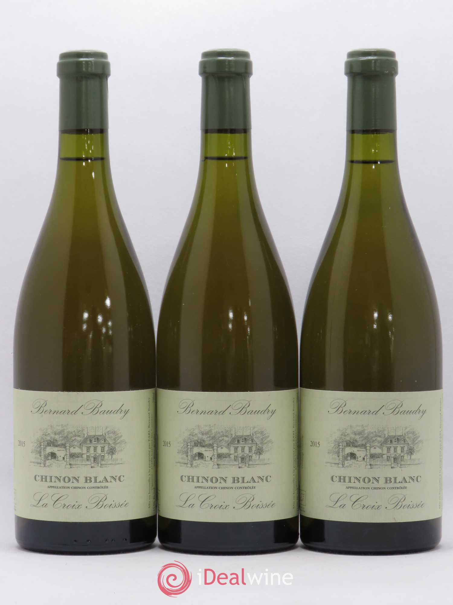 Chinon La Croix Boissée Bernard Baudry 2015 - Lot de 3 bouteilles - 0