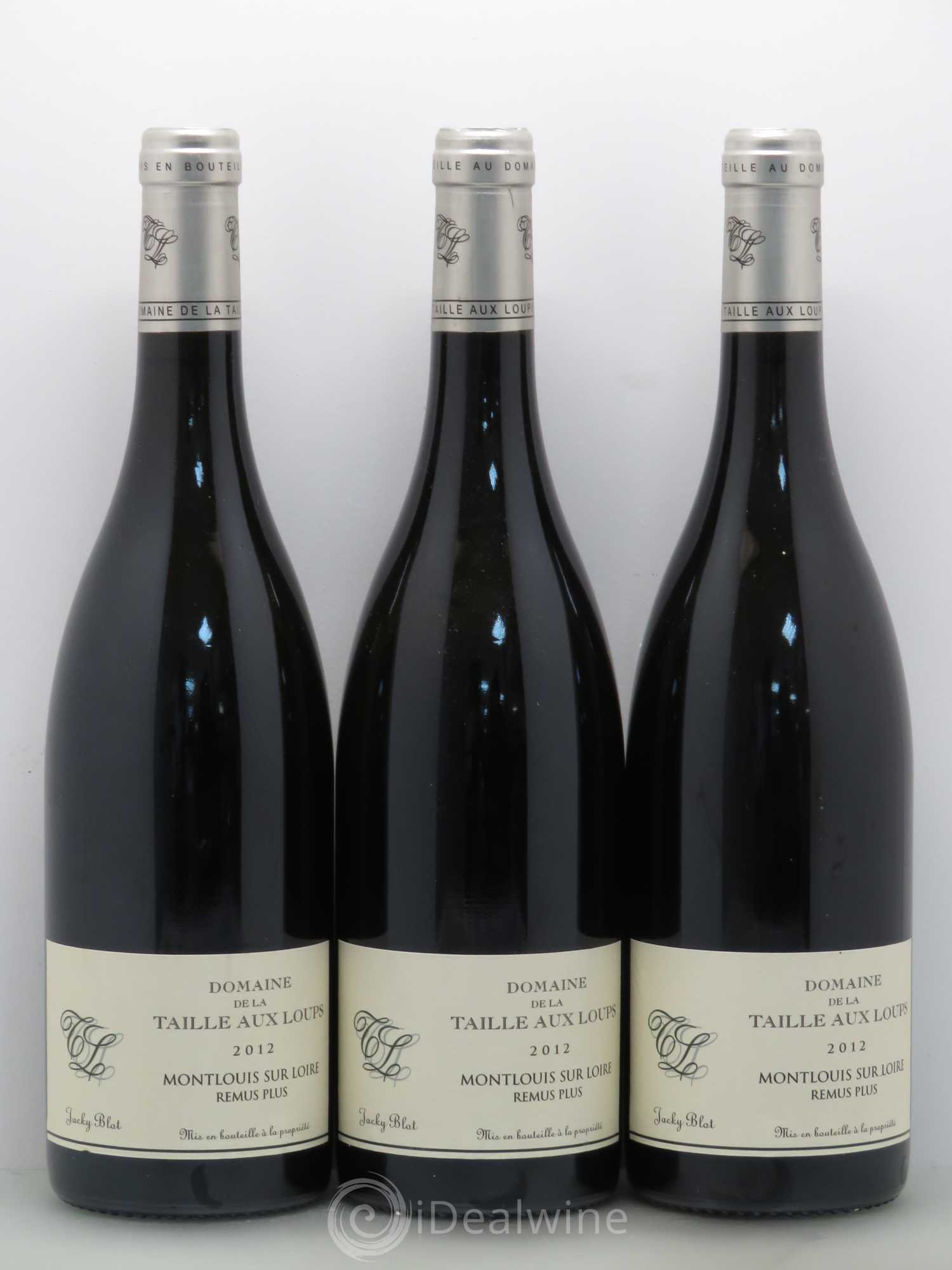 Montlouis-sur-Loire Rémus Plus La Taille aux Loups - Jacky Blot 2012 - Lot de 3 bouteilles - 0