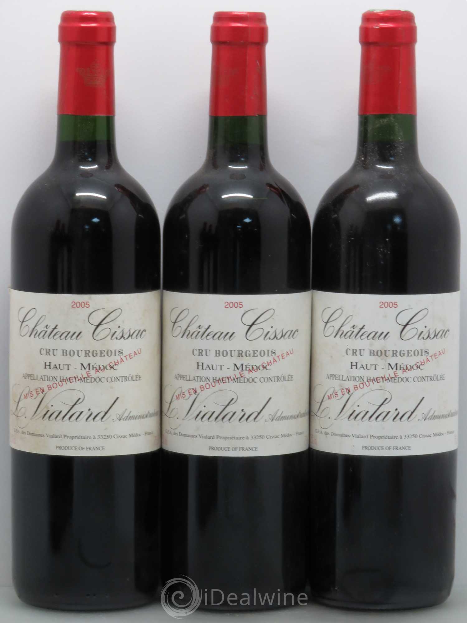 Château Cissac Cru Bourgeois 2005 - Lot de 6 bouteilles - 1