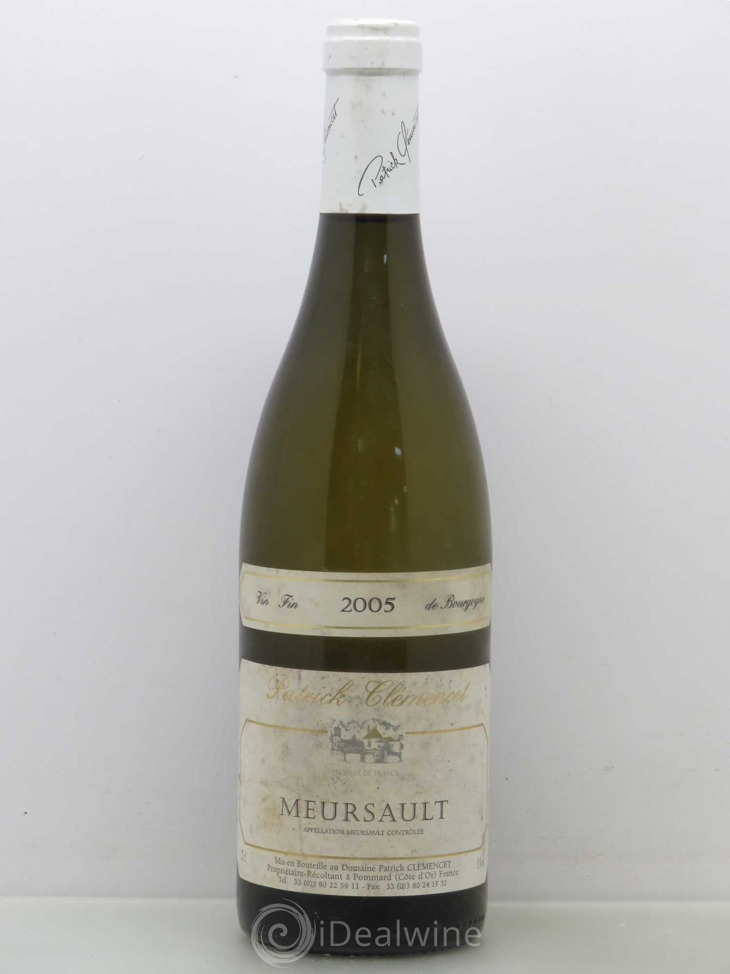 Meursault Domaine Clemencet 2005 - Posten von 1 Flasche - 0