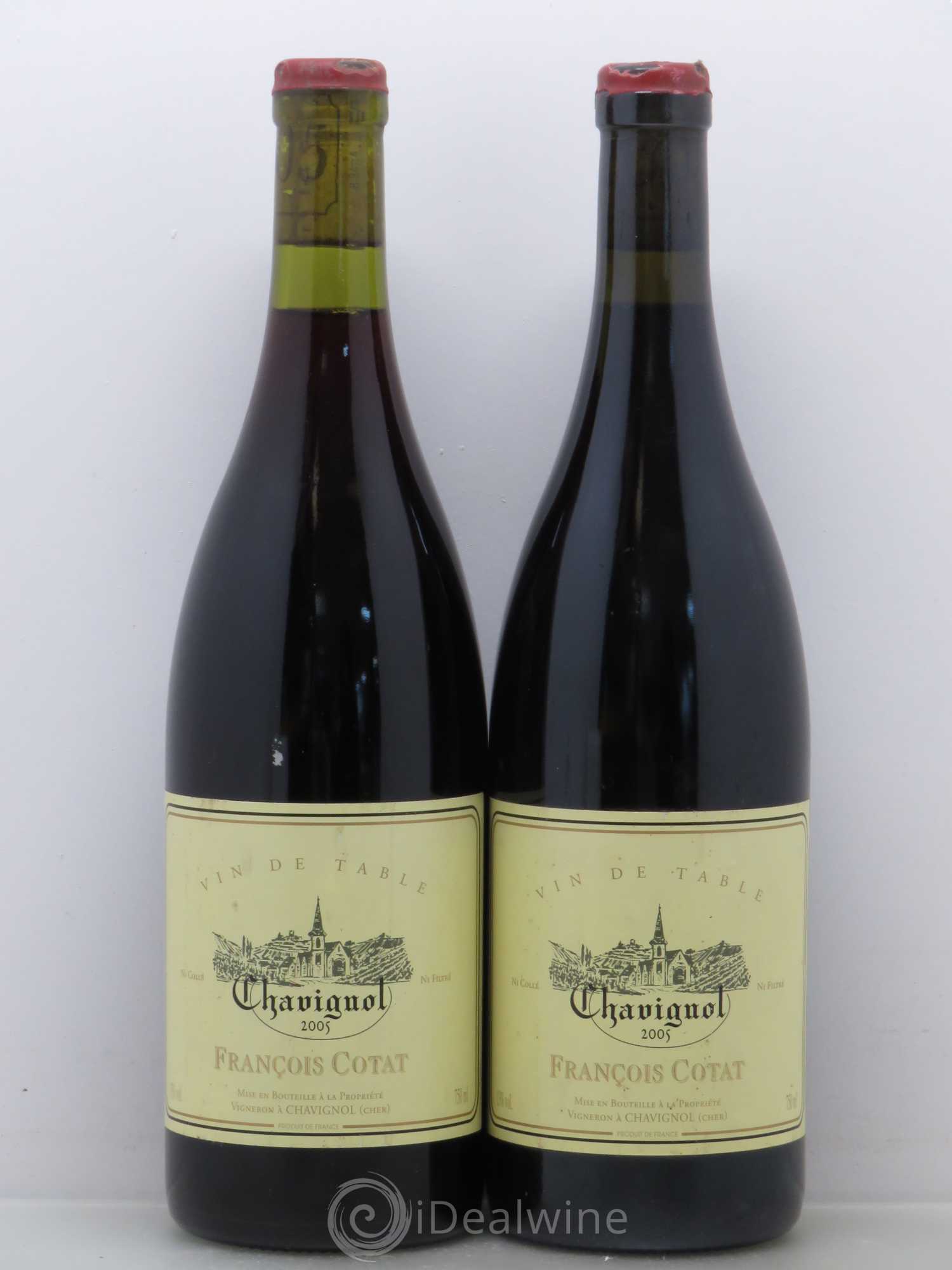 Vin de table - Chavignol François Cotat 2005 - Lot de 2 bouteilles - 0