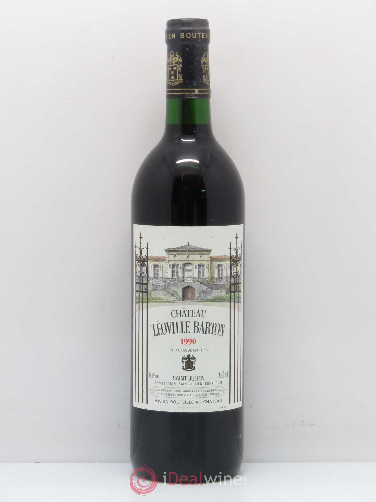 Château Léoville Barton 2ème Grand Cru Classé 1990 - Lot de 1 bouteille - 0