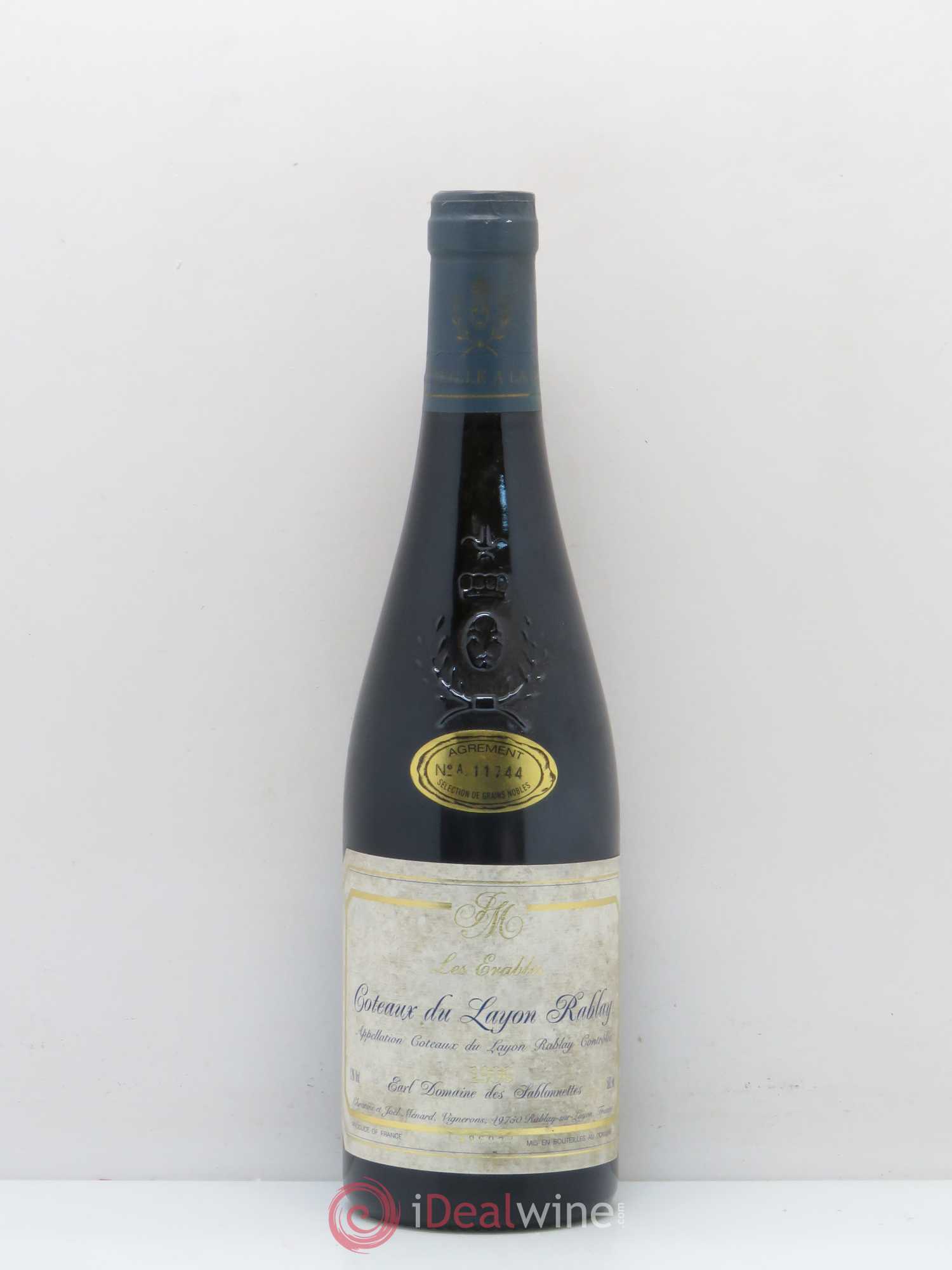 Coteaux du Layon Rablay Les Erables Domaine des Sablonnettes 1996 - Posten von 1 Flasche - 0