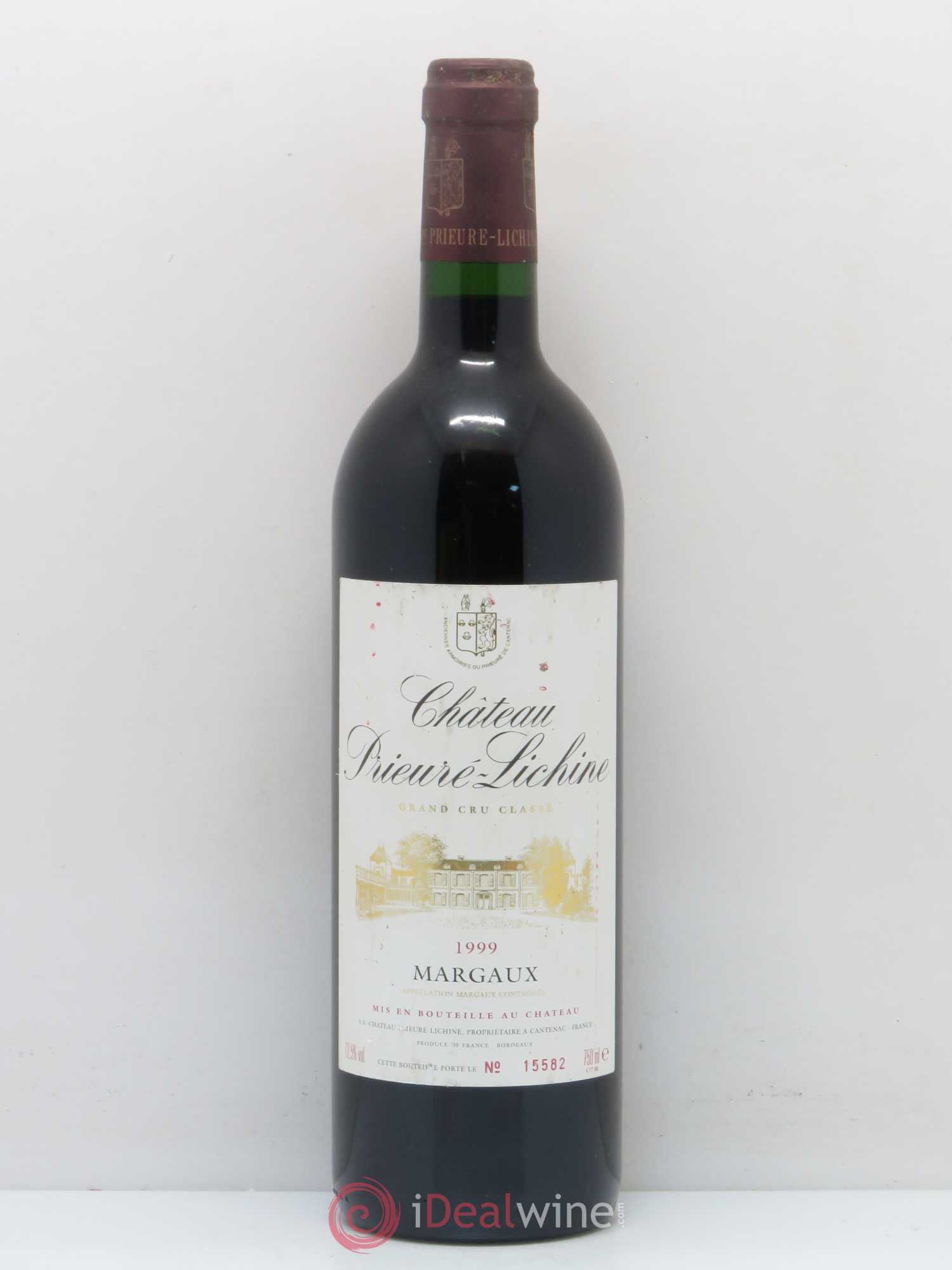 Château Prieuré Lichine 4ème Grand Cru Classé 1999 - Lot de 1 bouteille - 0