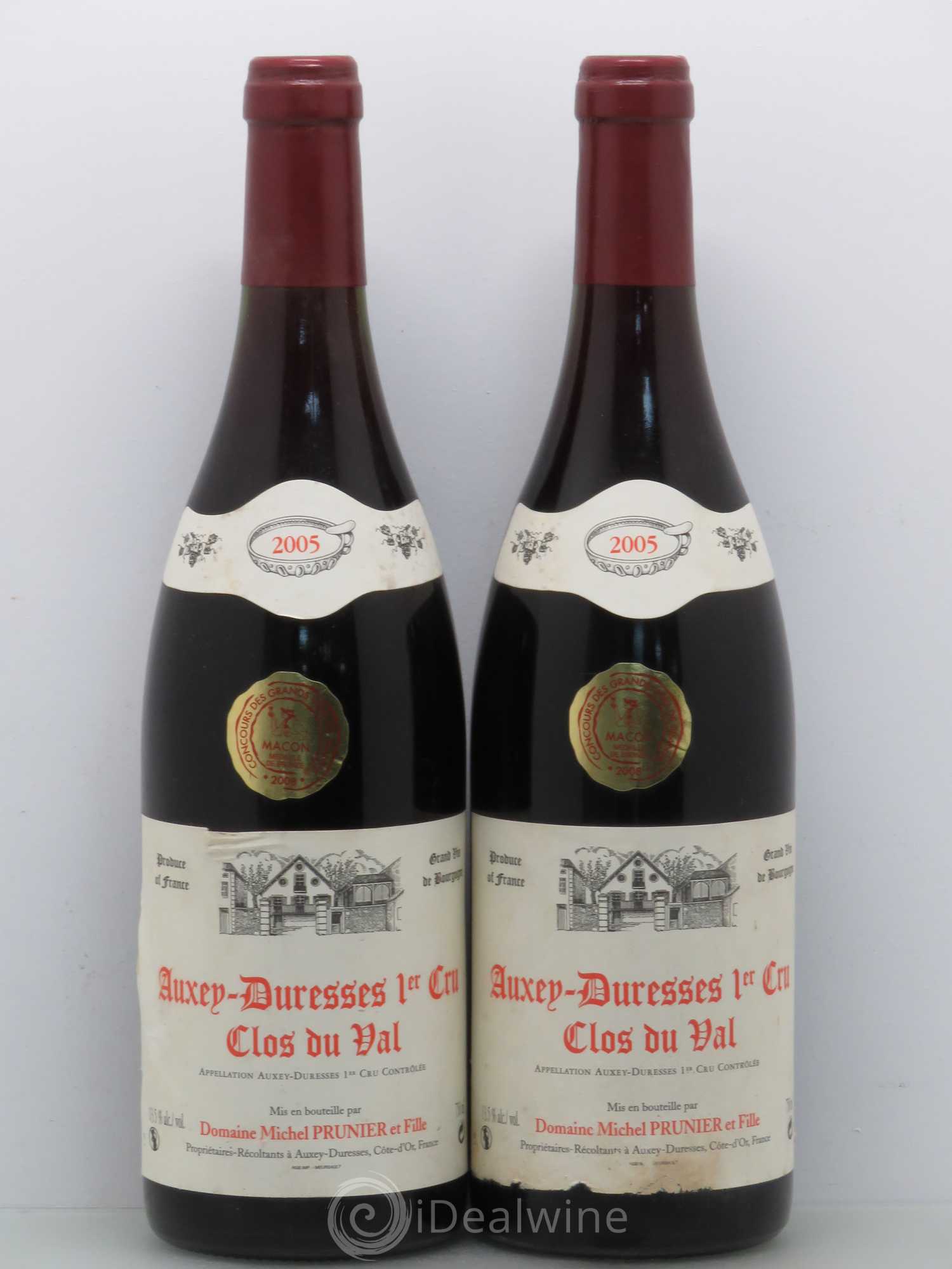 Auxey-Duresses 1er Cru Clos Du Val Michel Prunier 2005 - Lot de 2 bouteilles - 0
