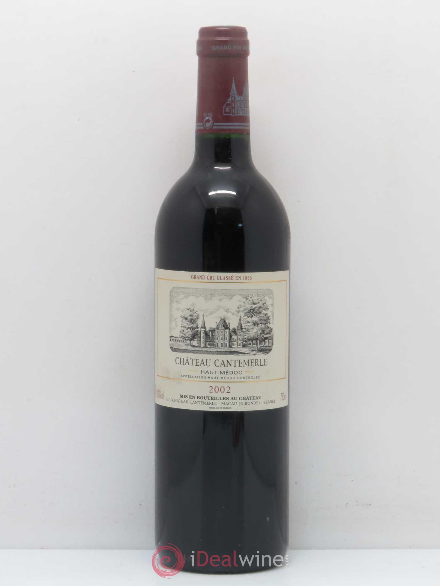 Château Cantemerle 5ème Grand Cru Classé 2002 - Lot de 1 bouteille - 0