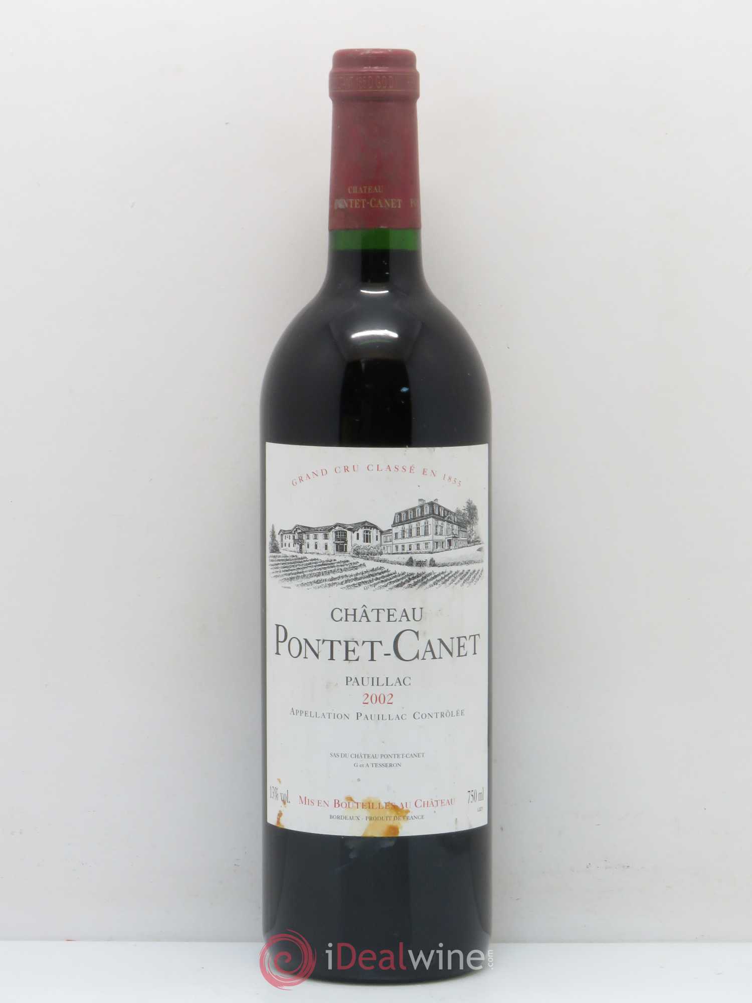 Château Pontet Canet 5ème Grand Cru Classé 2002 - Lot de 1 bouteille - 0