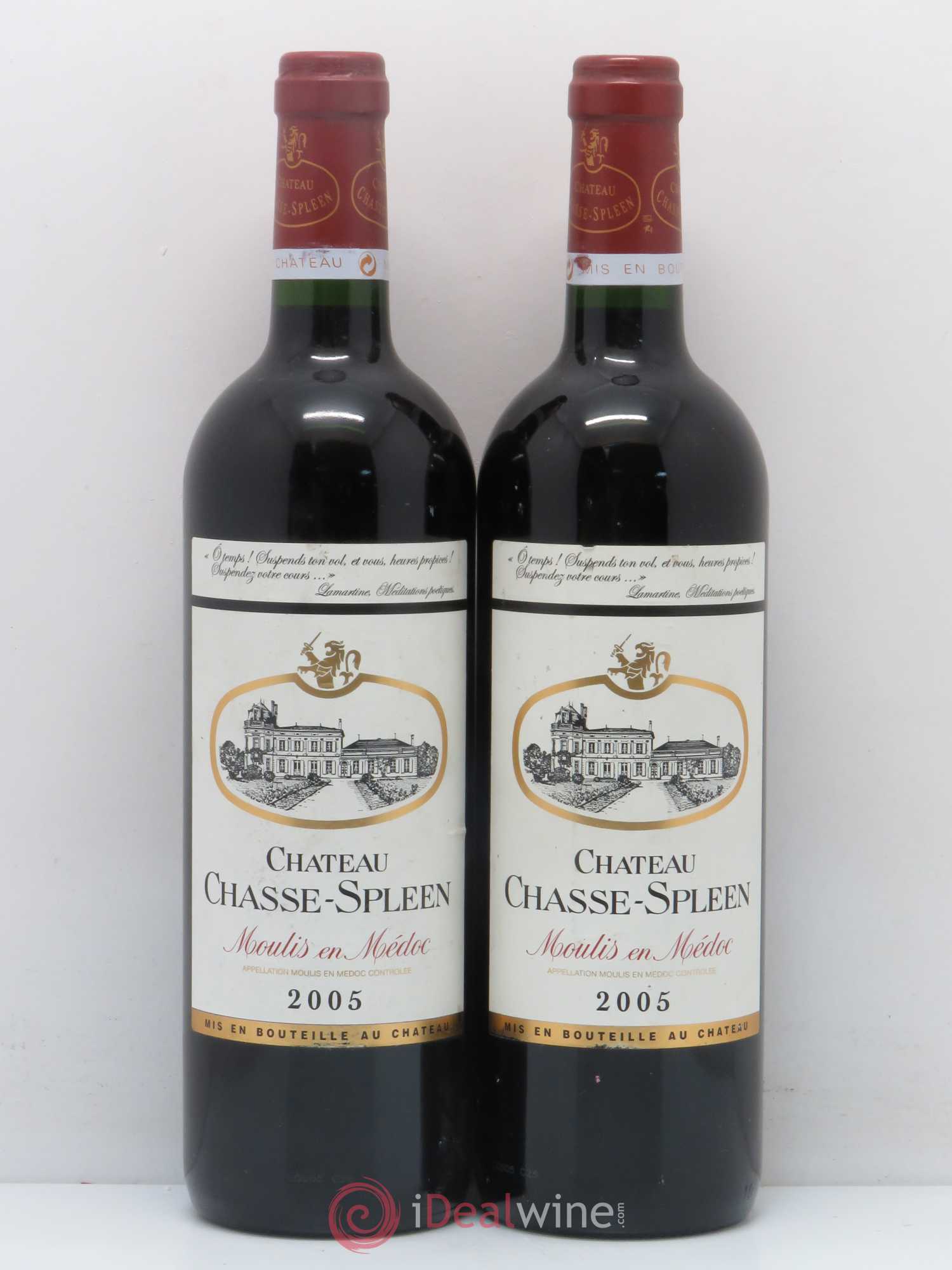 Château Chasse Spleen 2005 - Lot de 2 bouteilles - 0