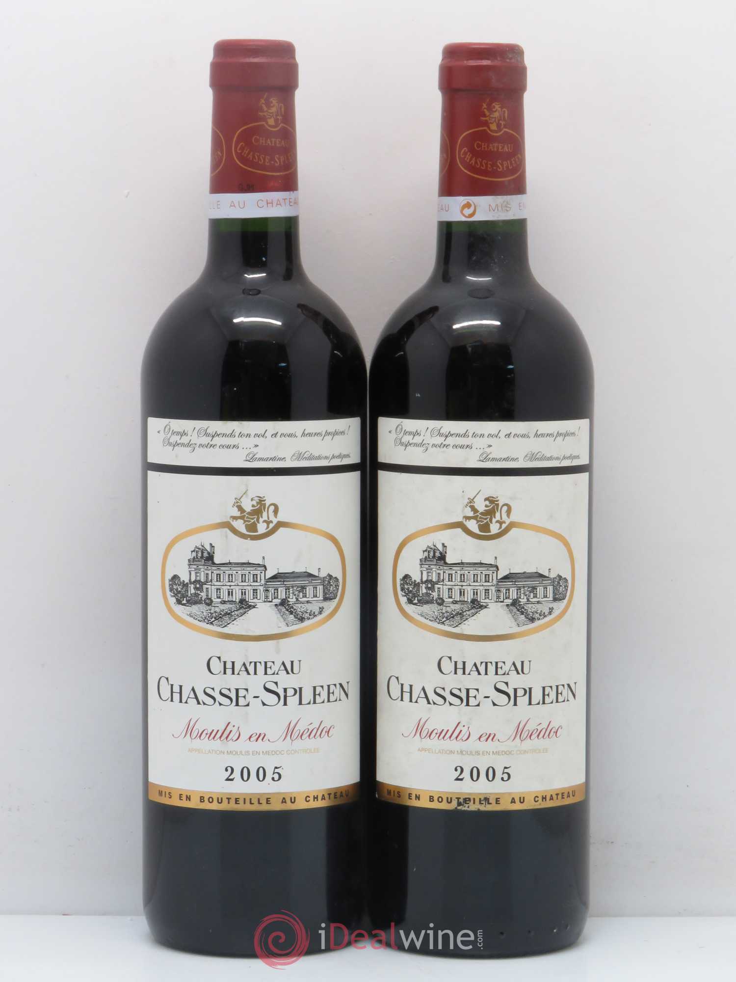 Château Chasse Spleen 2005 - Lot de 2 bouteilles - 0