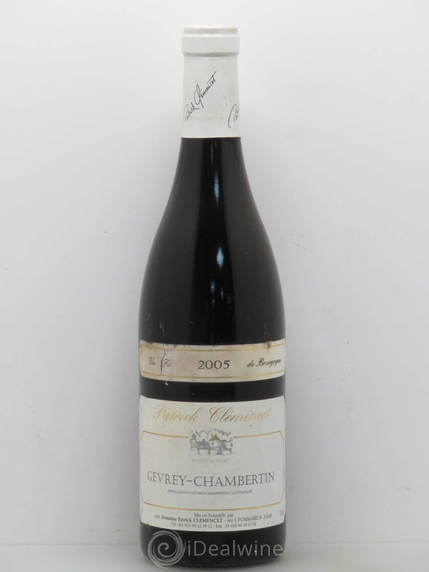 Gevrey-Chambertin Domaine Clemencet 2005 - Posten von 1 Flasche - 0