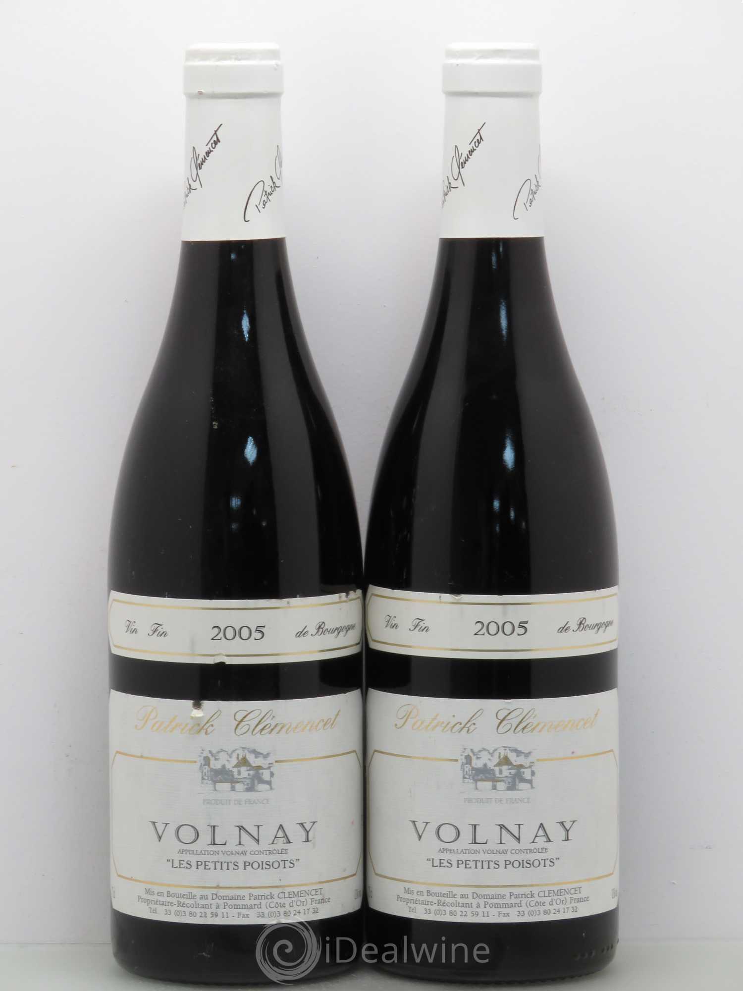 Volnay Clemencet les petits poisots 2005 - Posten von 2 Flaschen - 0