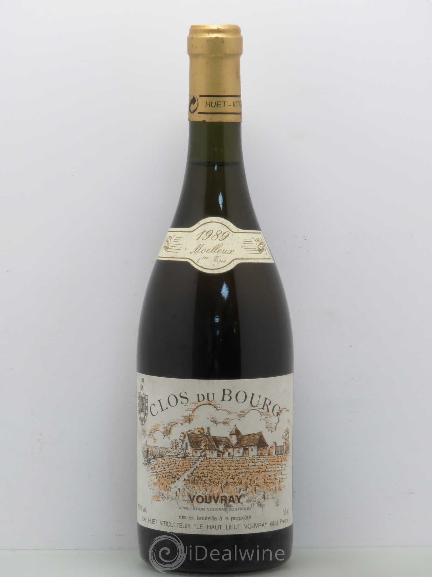 Vouvray Clos du Bourg Moelleux 1ère trie Domaine Huet 1989 - Lotto di 1 bottiglia - 0