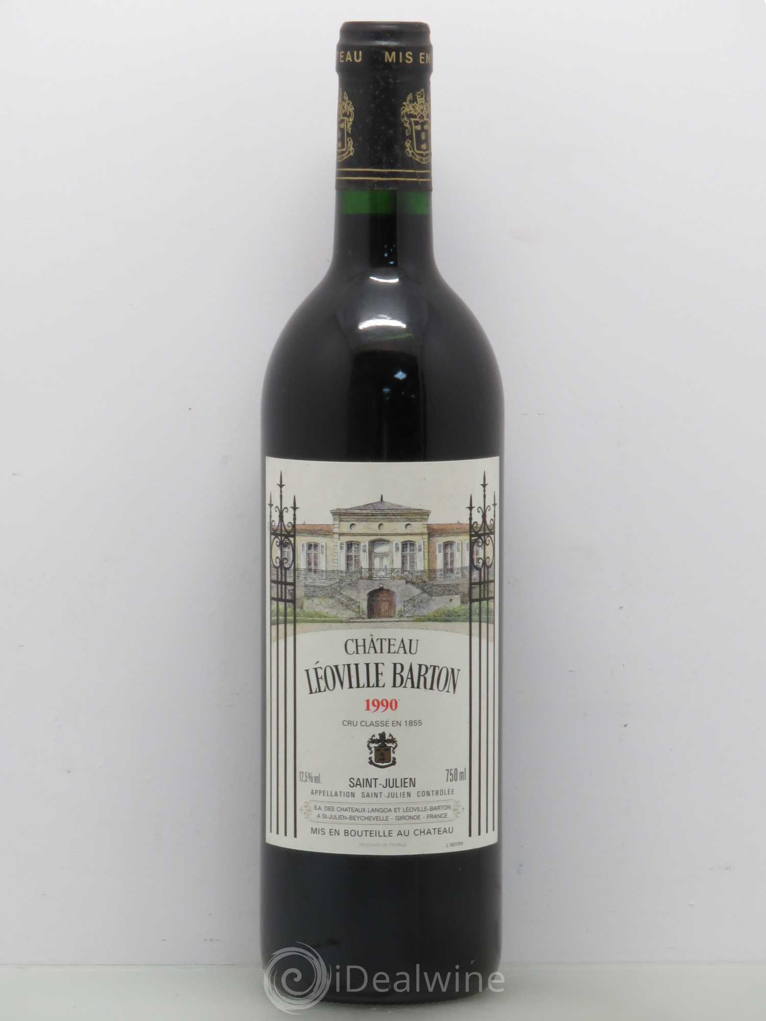 Château Léoville Barton 2ème Grand Cru Classé 1990 - Lot de 1 bouteille - 0