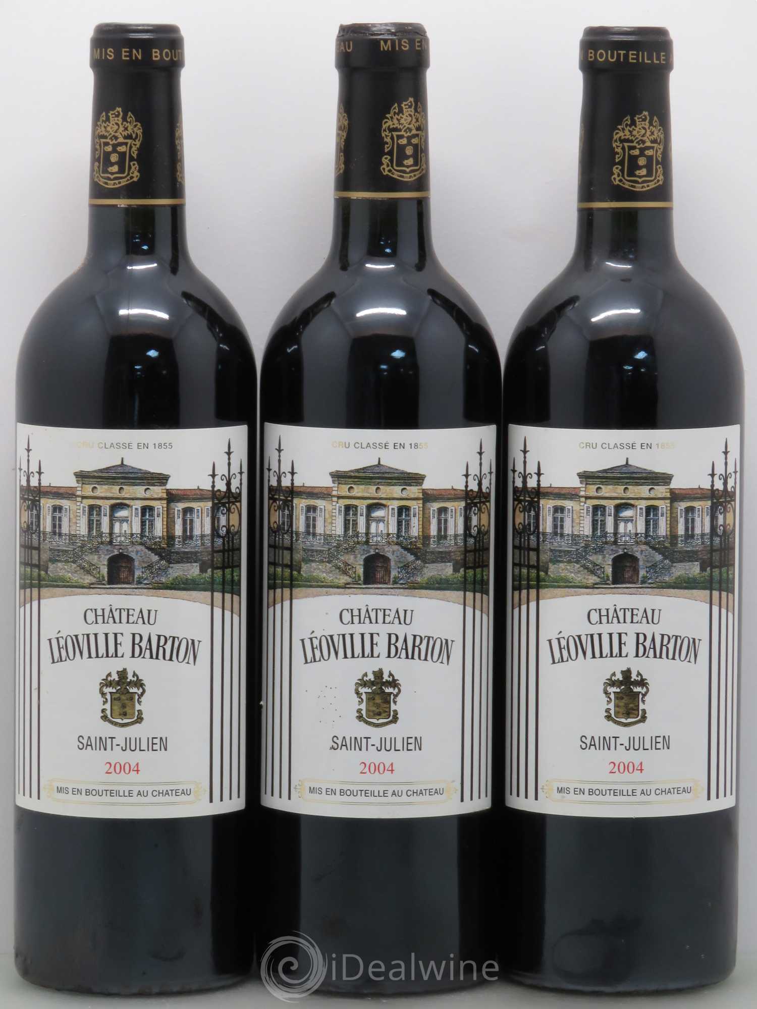 Château Léoville Barton 2ème Grand Cru Classé 2004 - Lot de 3 bouteilles - 0