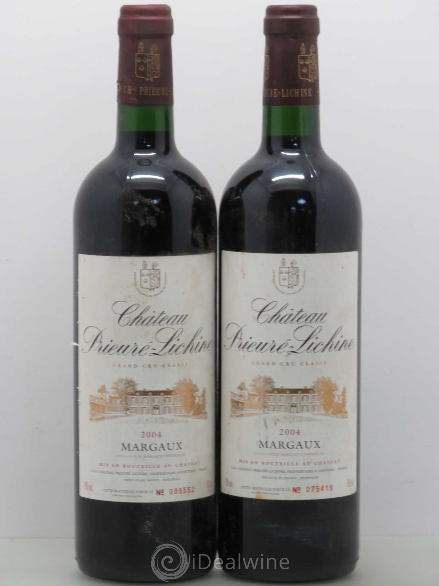 Château Prieuré Lichine 4ème Grand Cru Classé 2004 - Lot de 2 bouteilles - 0