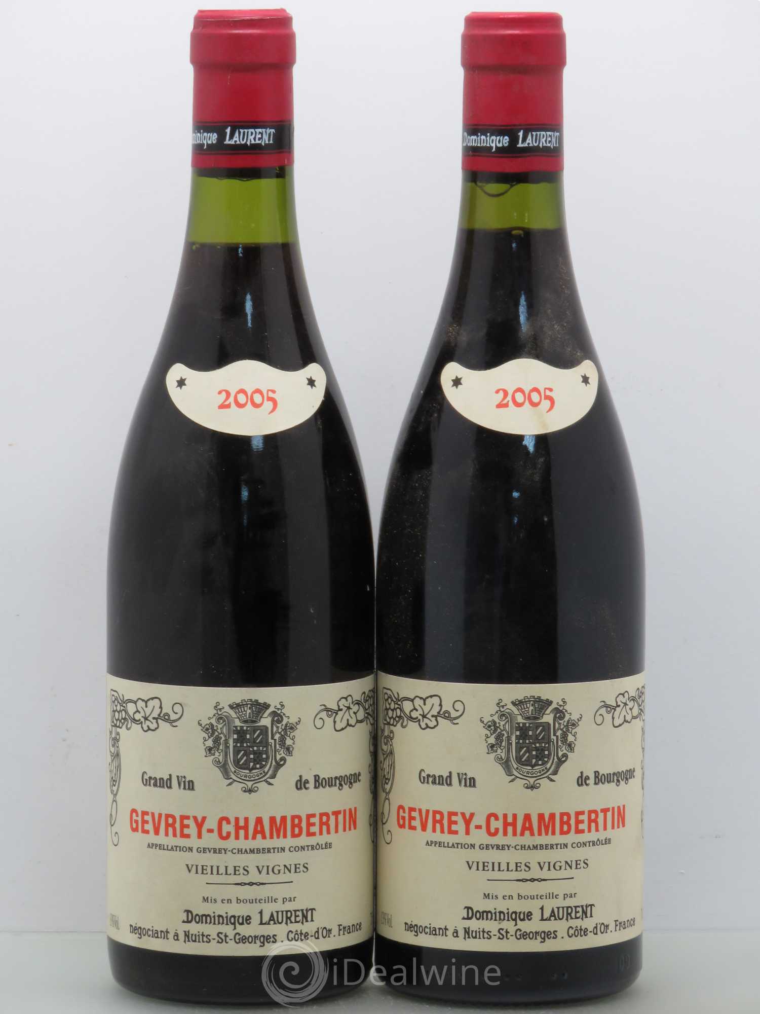 Gevrey-Chambertin Vieilles vignes Dominique Laurent 2005 - Lot de 2 bouteilles - 0