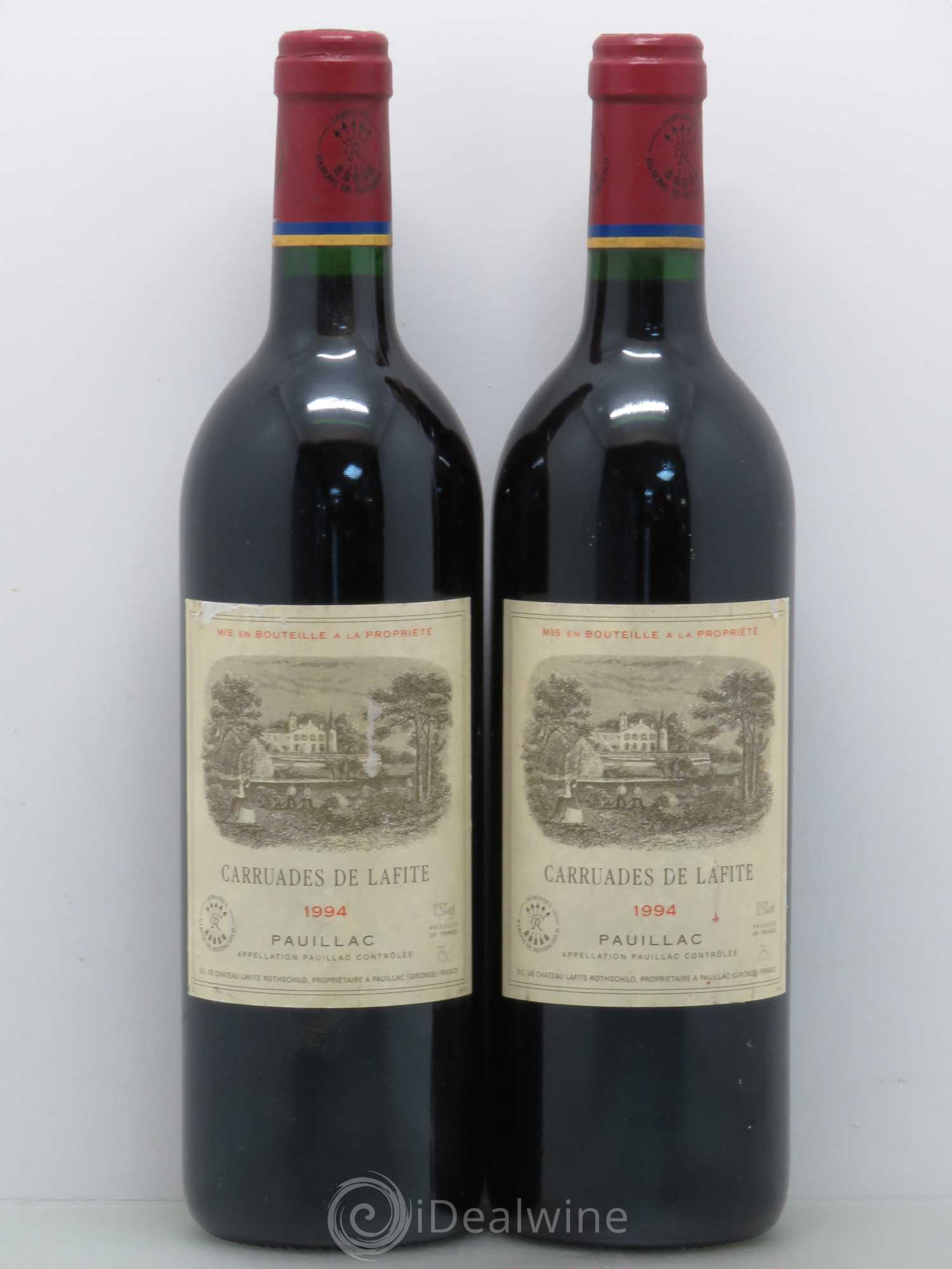 Carruades de Lafite Rothschild Second Vin 1994 - Lot de 2 bouteilles - 0