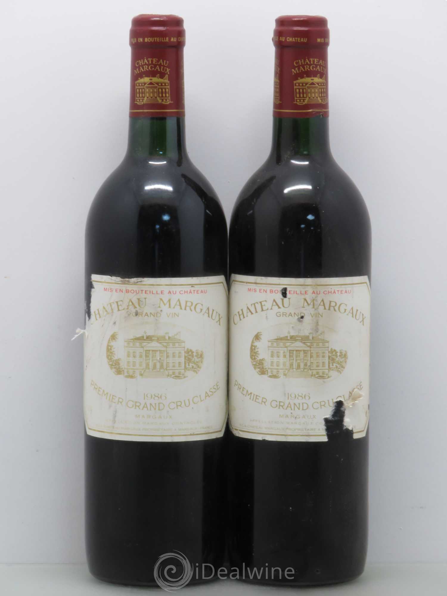 Château Margaux 1er Grand Cru Classé 1986 - Lot de 2 bouteilles - 0