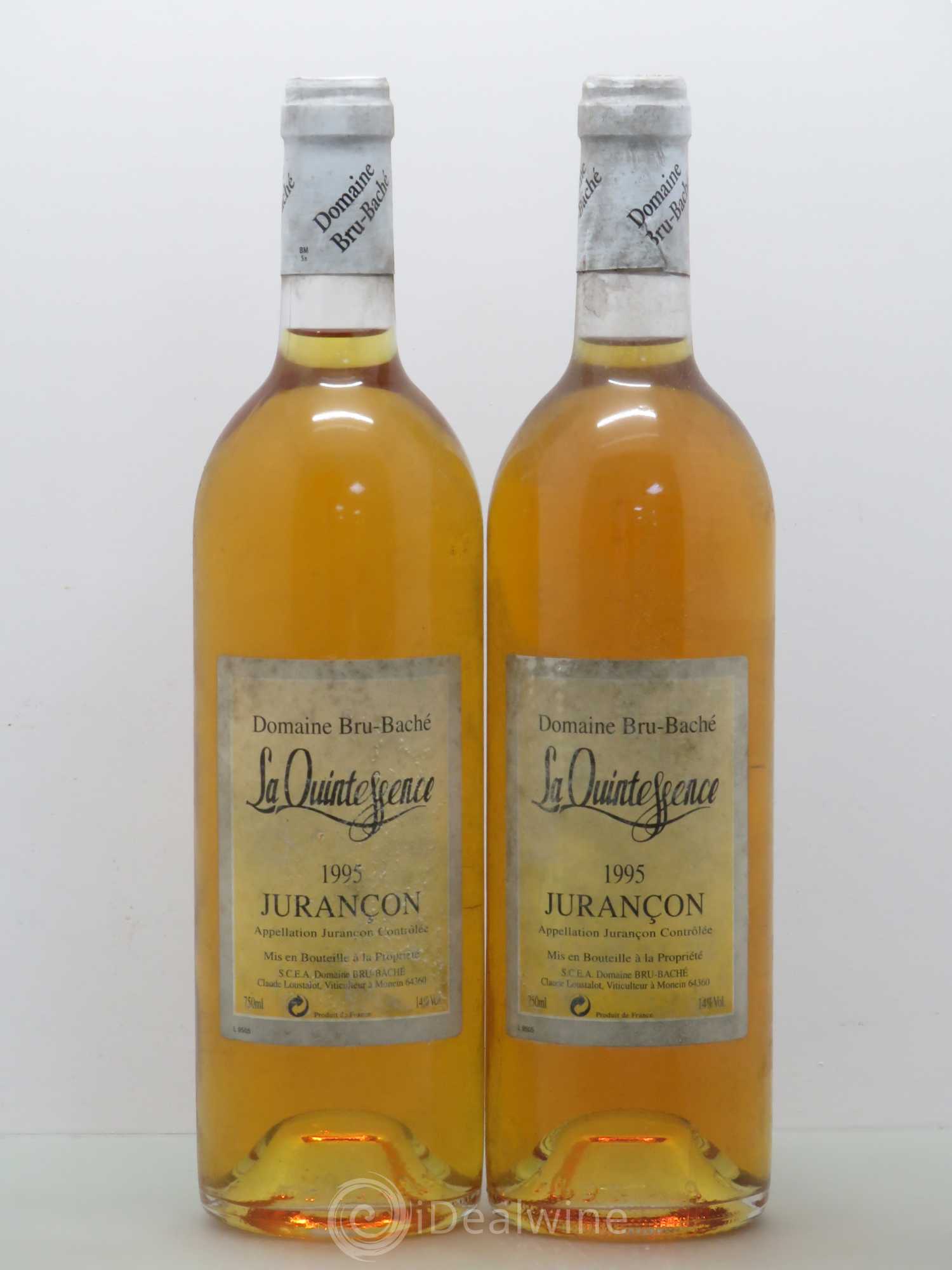 Jurançon Cuvée La Quintessence Domaine Bru Bache 1995 - Posten von 2 Flaschen - 0
