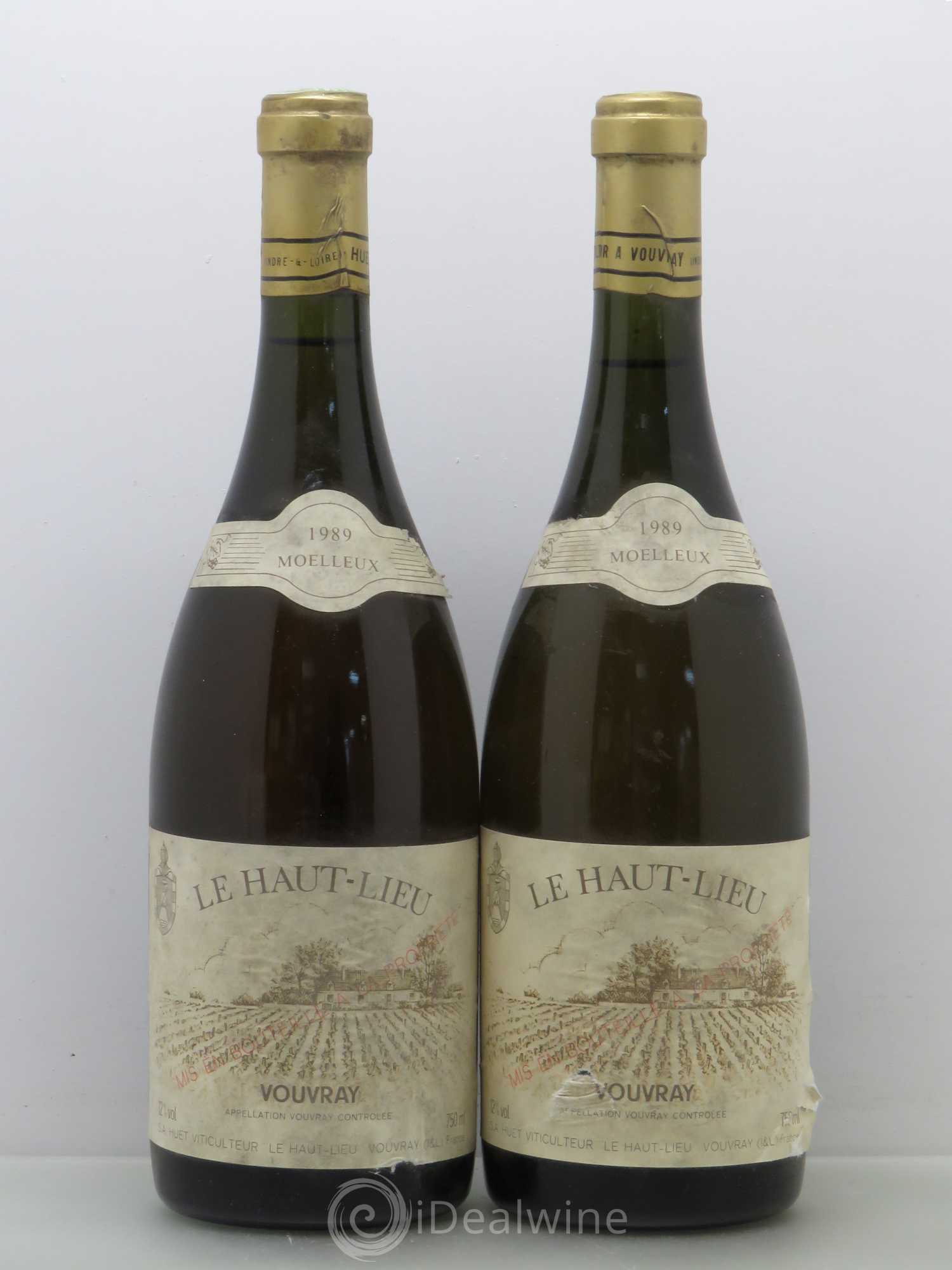 Vouvray Le Haut-Lieu Moelleux Domaine Huet 1989 - Lotto di 2 bottiglie - 0