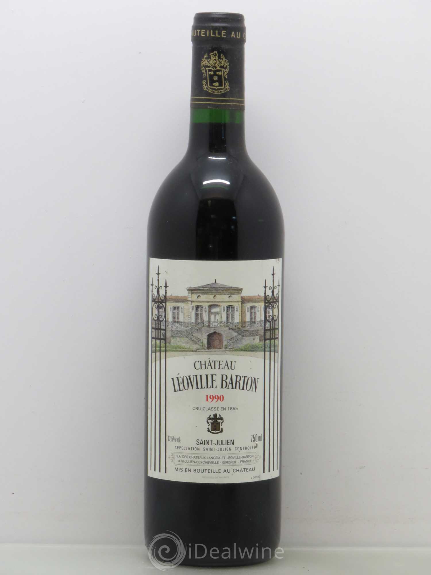 Château Léoville Barton 2ème Grand Cru Classé 1990 - Lot de 1 bouteille - 0