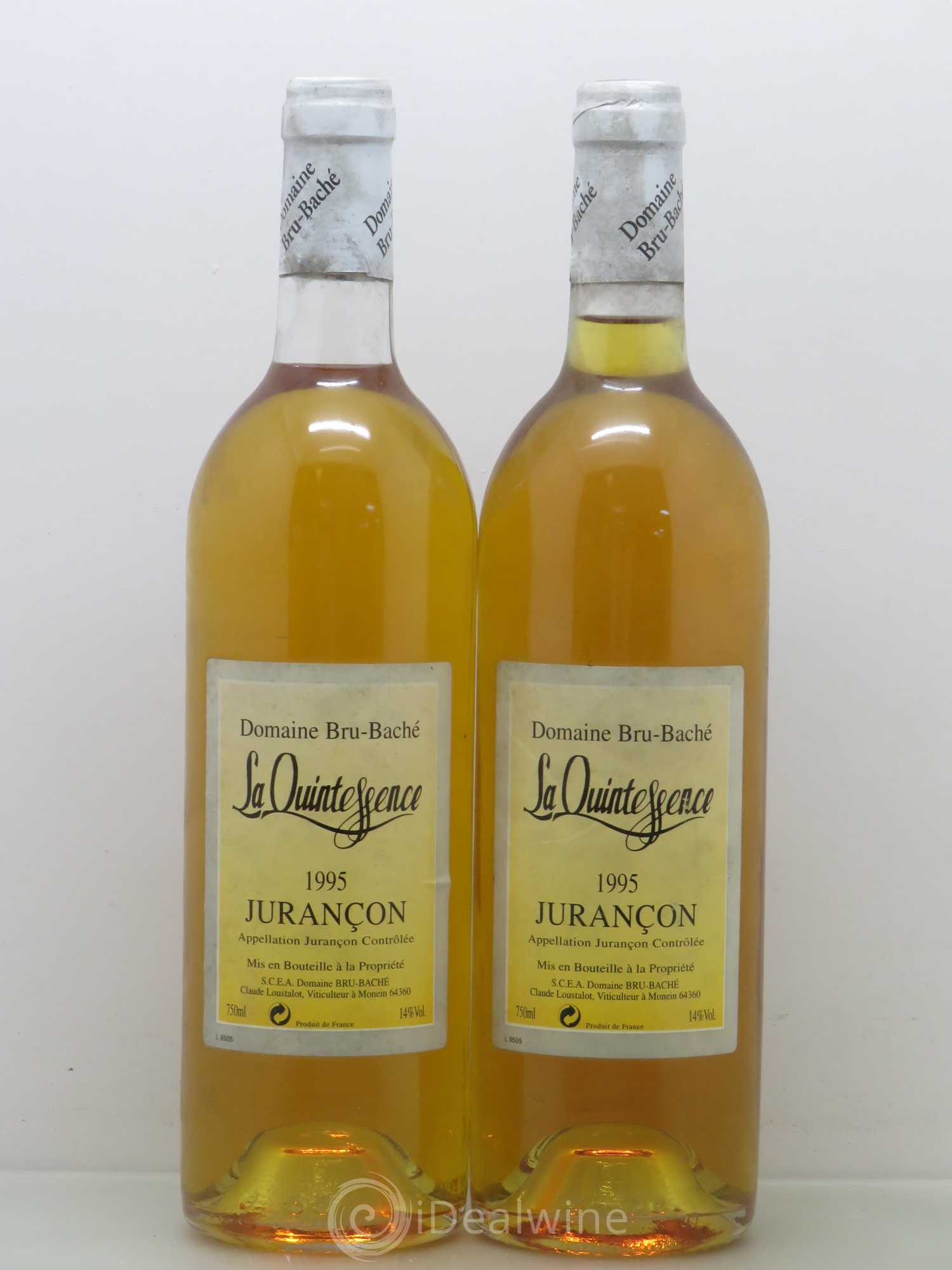 Jurançon Cuvée La Quintessence - Domaine Bru Baché 1995 - Posten von 2 Flaschen - 0