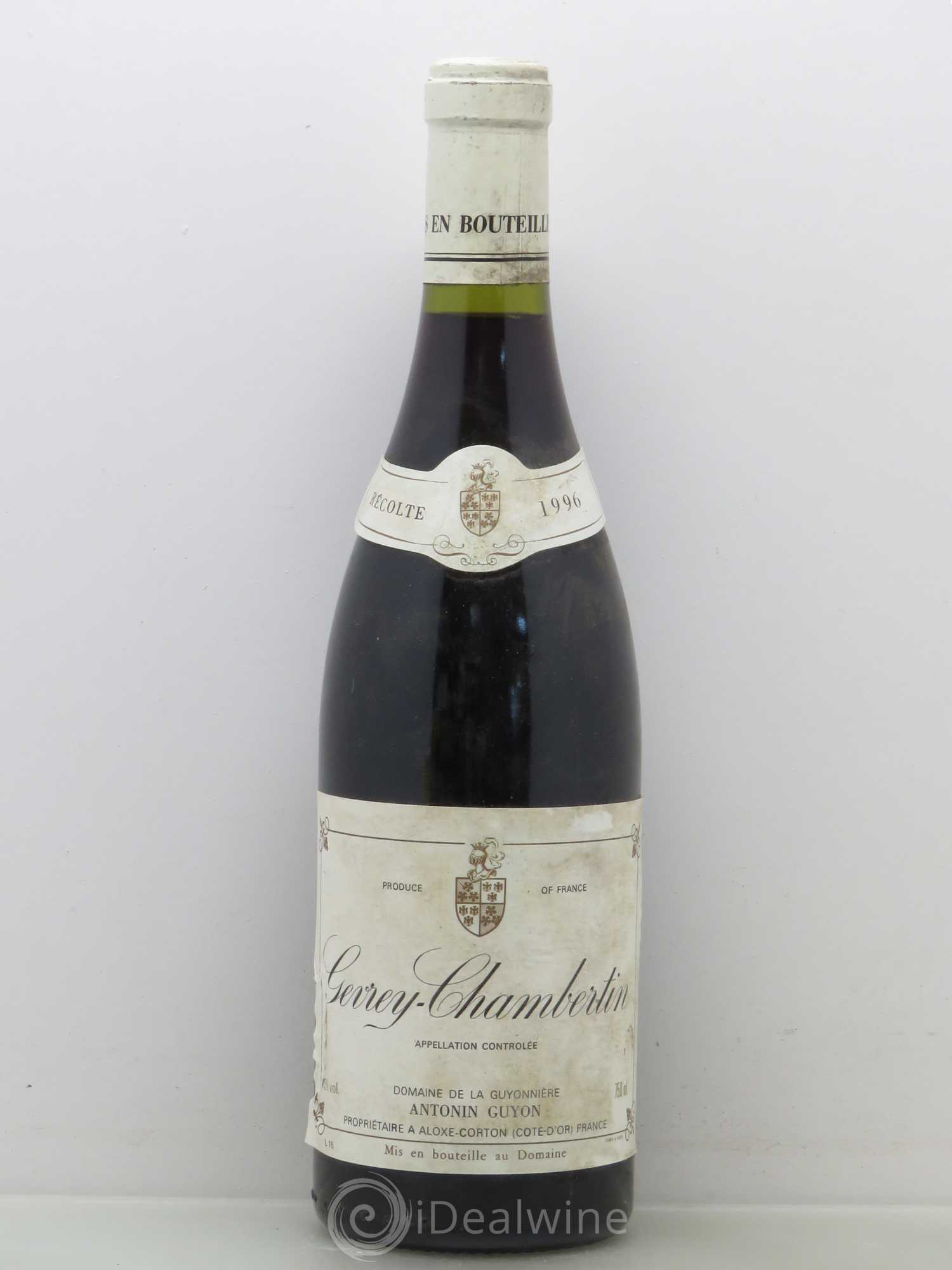 Gevrey-Chambertin Antonin Guyon 1996 - Lot de 1 bouteille - 0