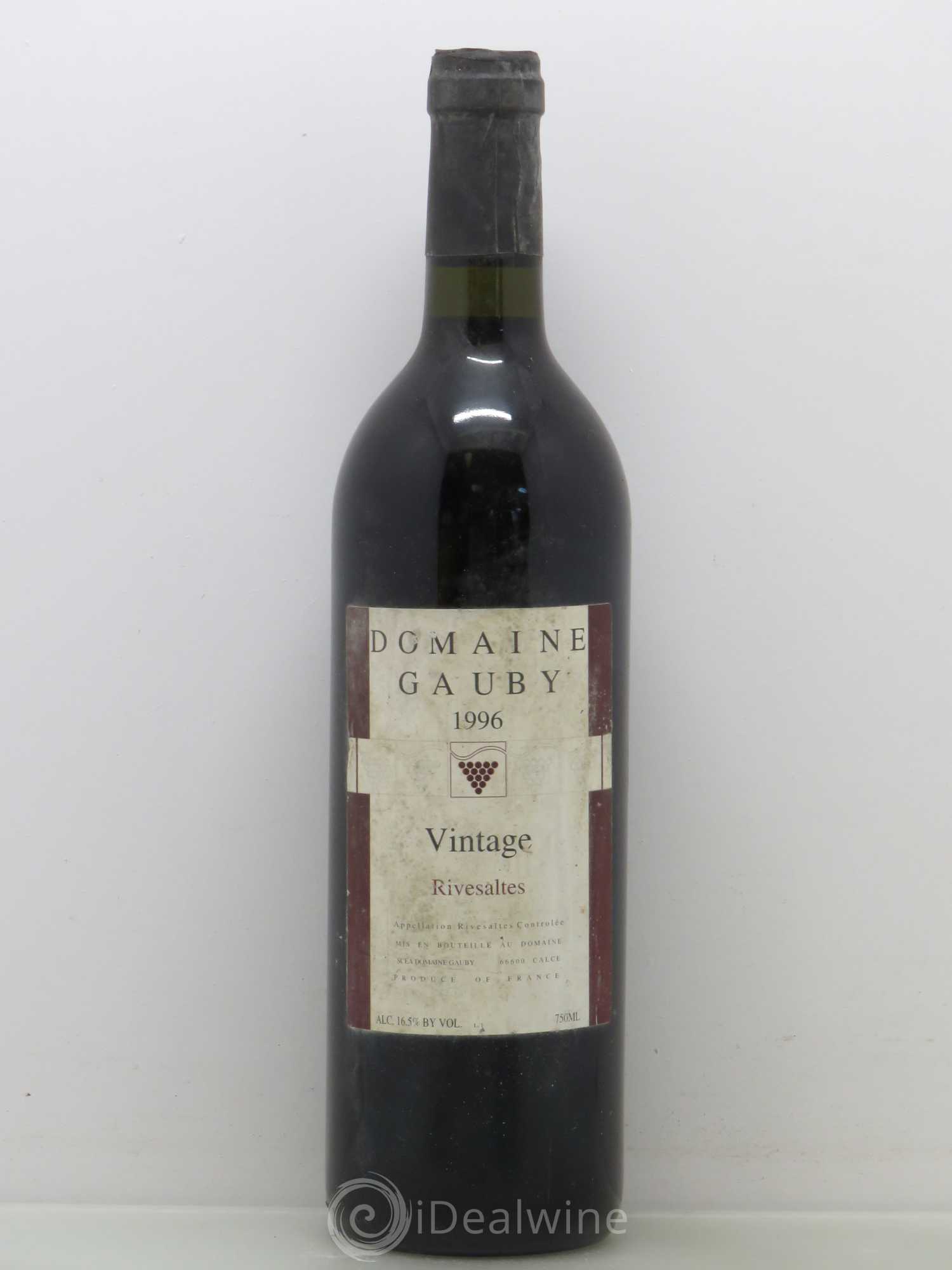 Rivesaltes Vintage Domaine Gauby (Rouge) 1996 - Posten von 1 Flasche - 0
