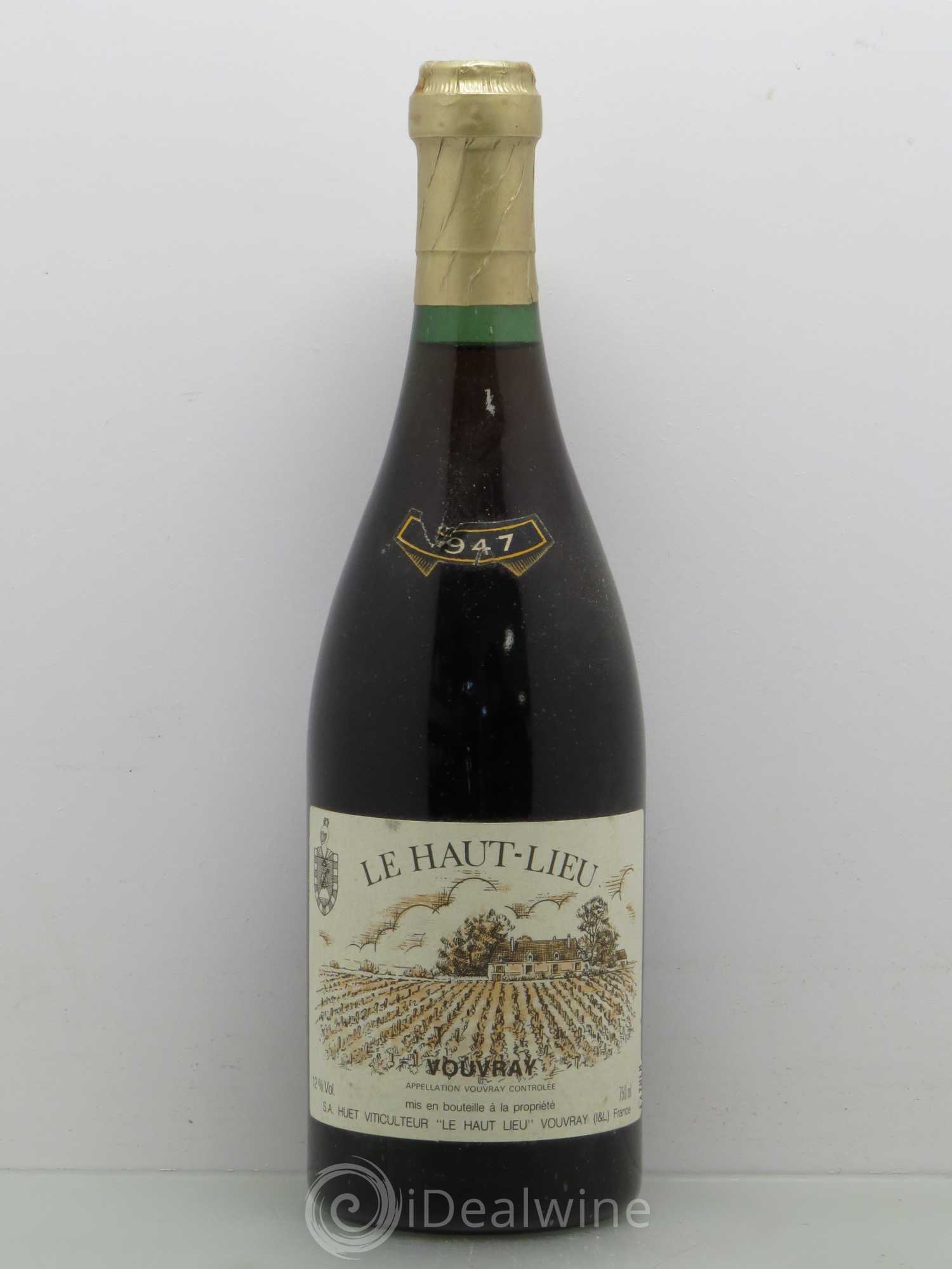 Vouvray Le Haut-Lieu Moelleux Domaine Huet 1947 - Lotto di 1 bottiglia - 0