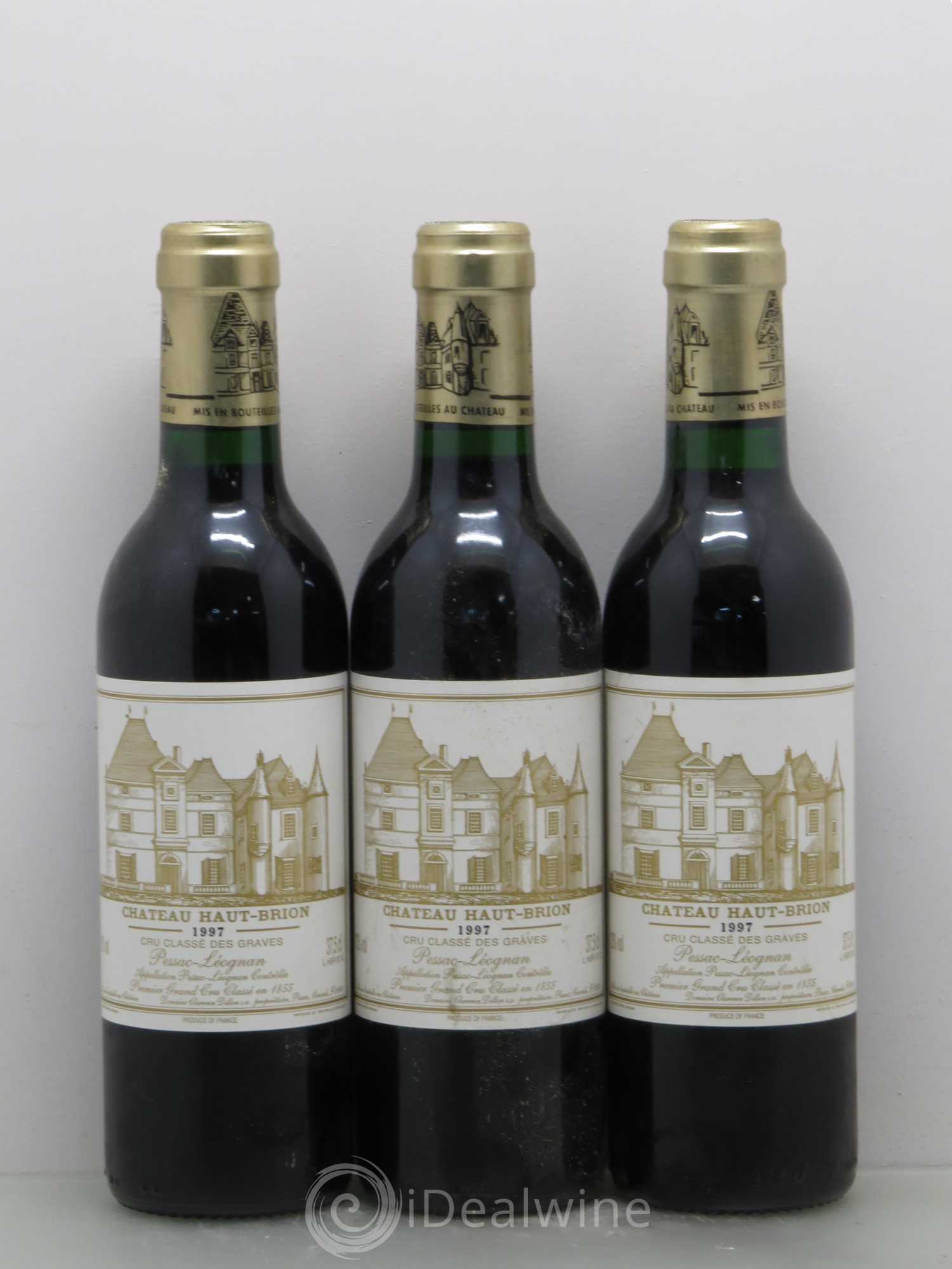 Château Haut Brion 1er Grand Cru Classé 1997 - Lot de 3 demi bouteilles - 0