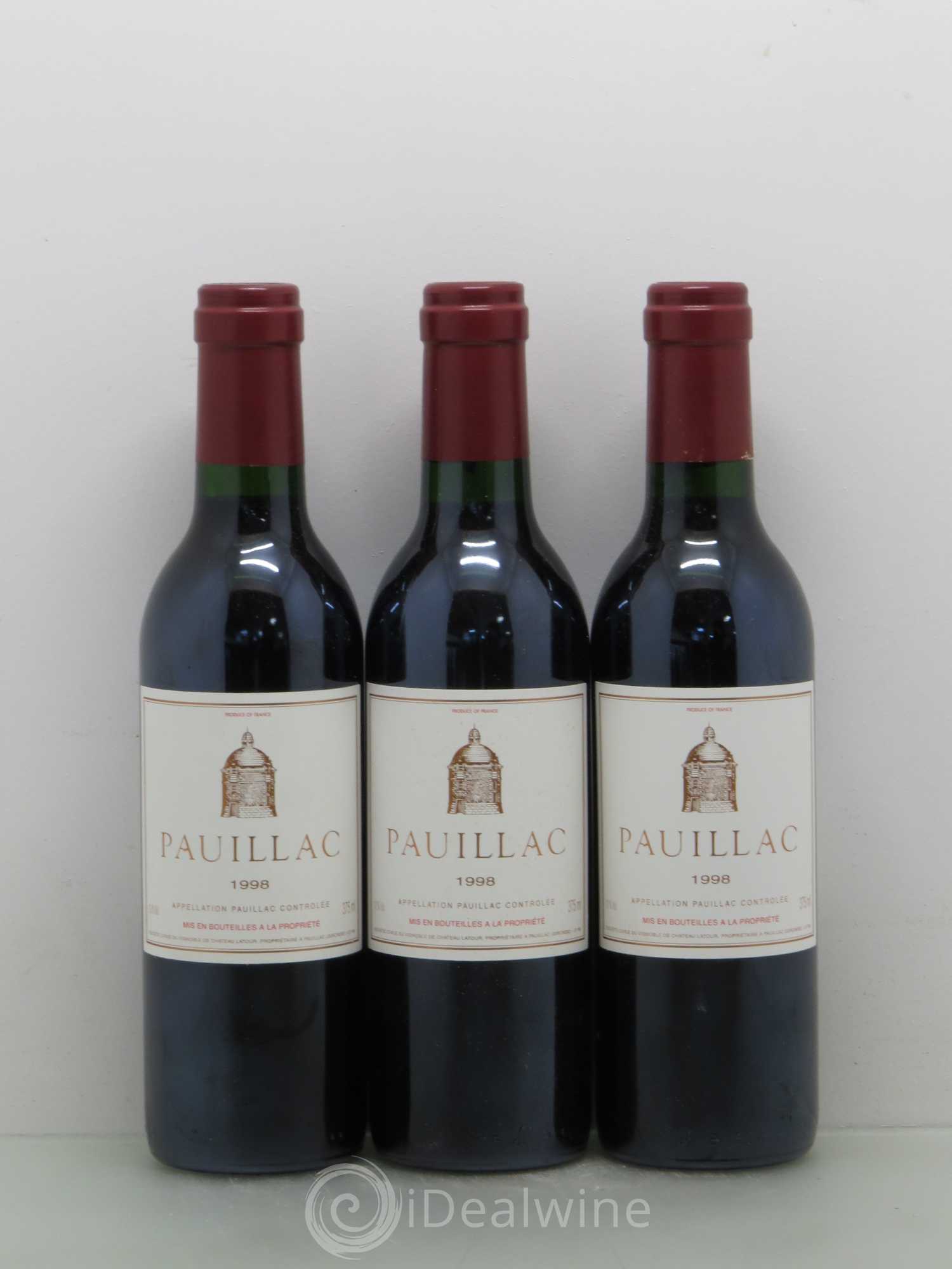 Pauillac de Château Latour 1998 - Lot de 24 demi bouteilles - 4