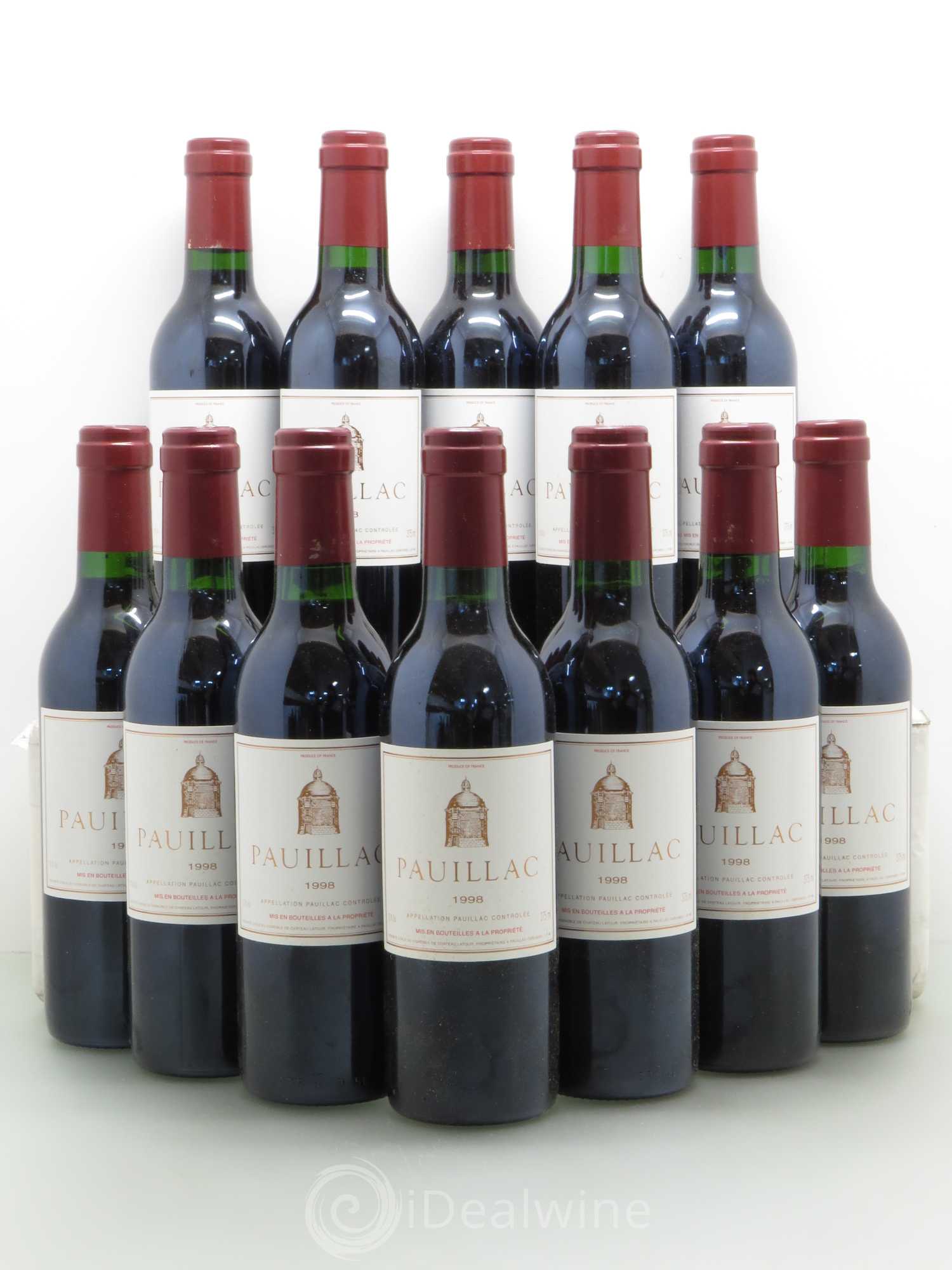 Pauillac de Château Latour 1998 - Lot de 24 demi bouteilles - 0