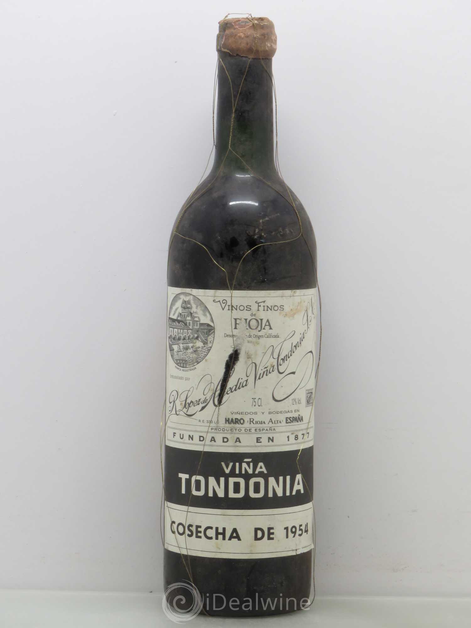 Rioja DOCA Reserva Vina Tondonia R. Lopez de Heredia Gran Reserva 1954 - Lot de 1 bouteille - 0