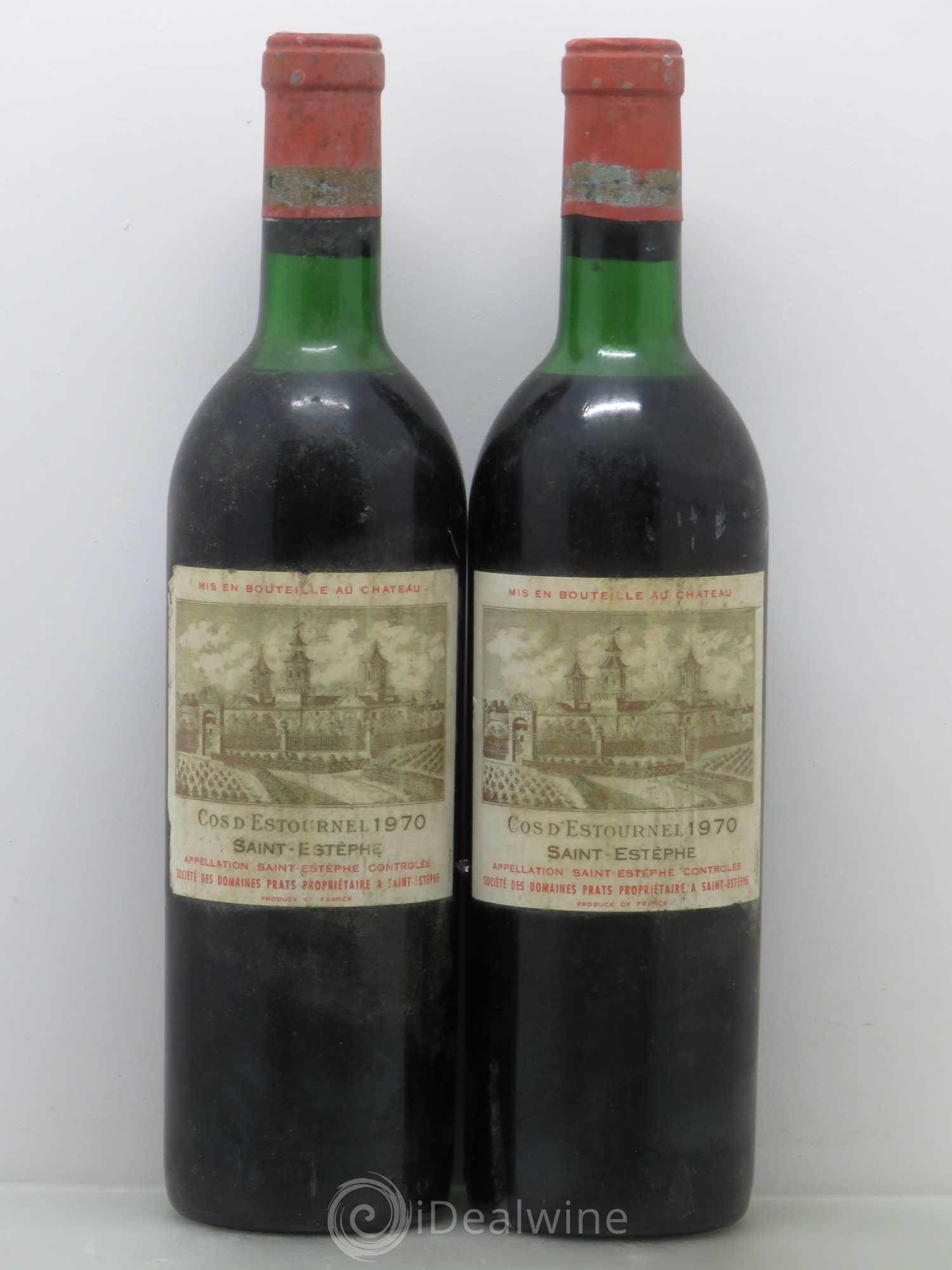 Cos d'Estournel 2ème Grand Cru Classé 1970 - Lot de 2 bouteilles - 0