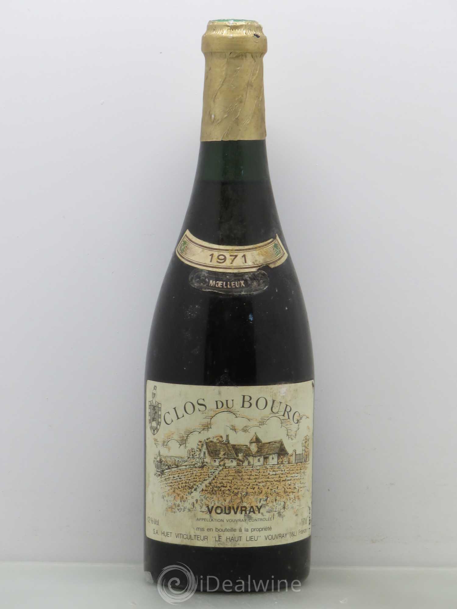 Vouvray Clos du Bourg Moelleux Domaine Huet 1971 - Lotto di 1 bottiglia - 0