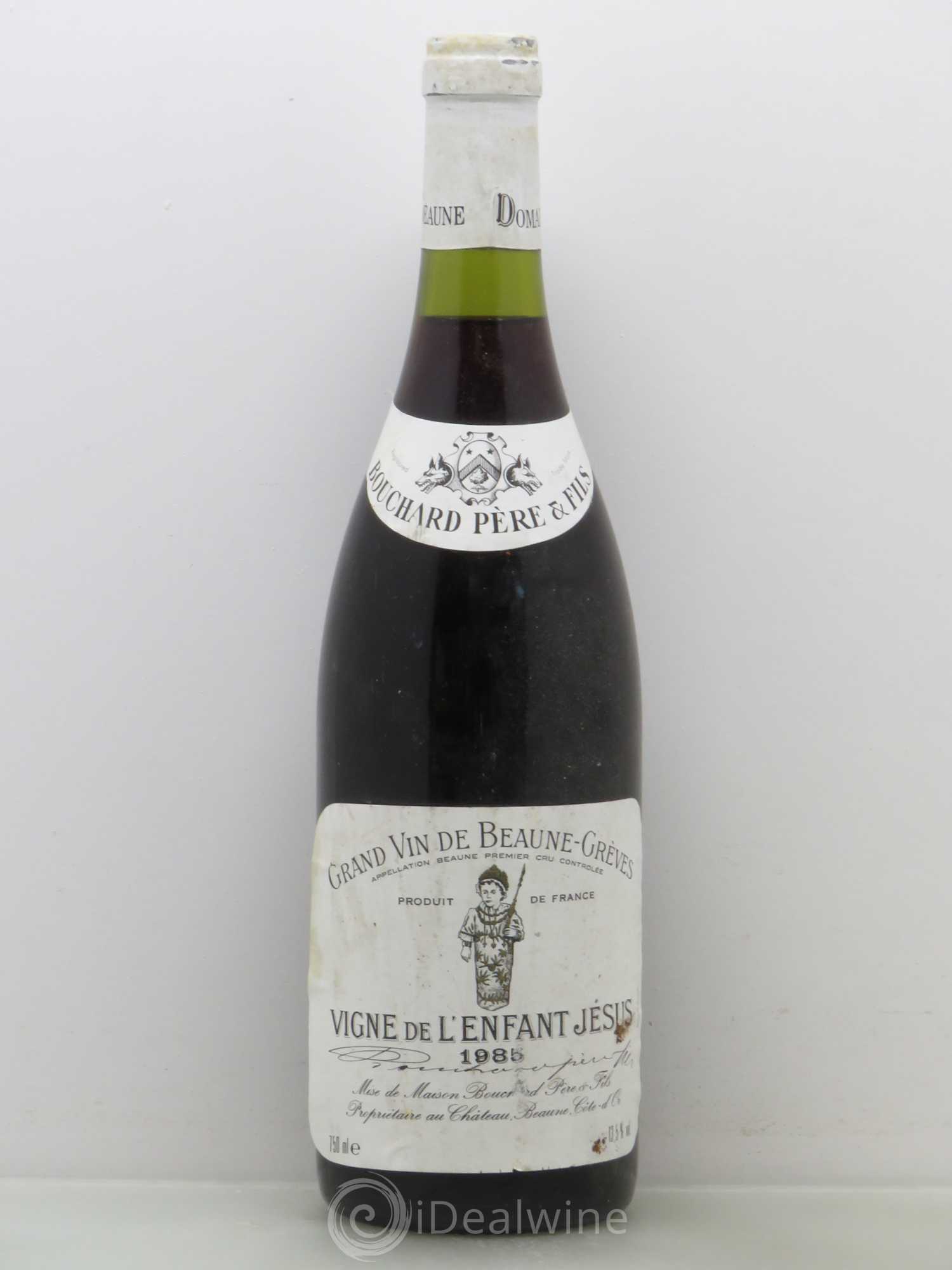 Beaune 1er Cru Grèves - Vigne de l'Enfant Jésus Bouchard Père & Fils 1985 - Lot de 1 bouteille - 0
