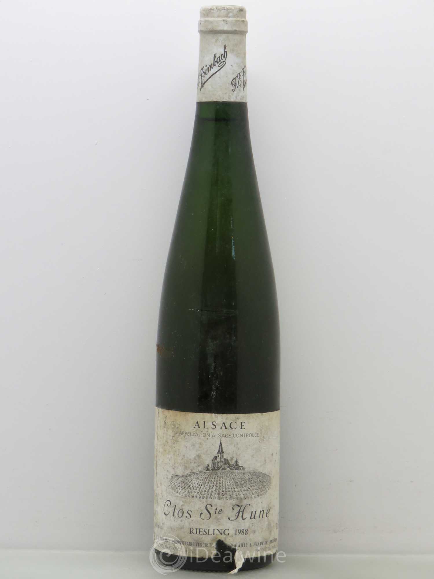Alsace Riesling Clos Sainte-Hune Trimbach (Domaine) 1988 - Lot de 1 bouteille - 0