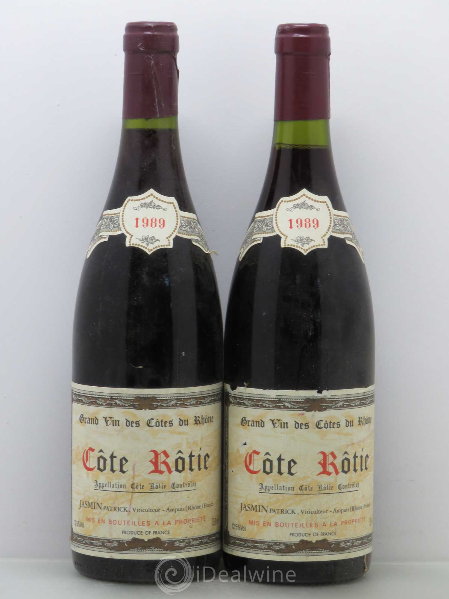 Côte-Rôtie Jasmin (Domaine) 1989 - Lot de 2 bouteilles - 0