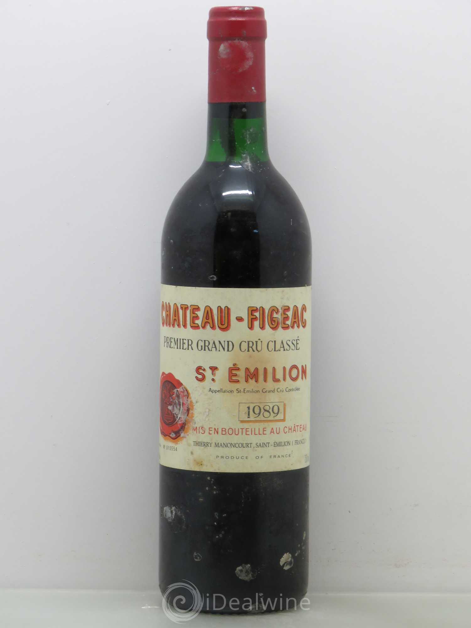 Château Figeac 1er Grand Cru Classé A 1989 - Lot de 1 bouteille - 0