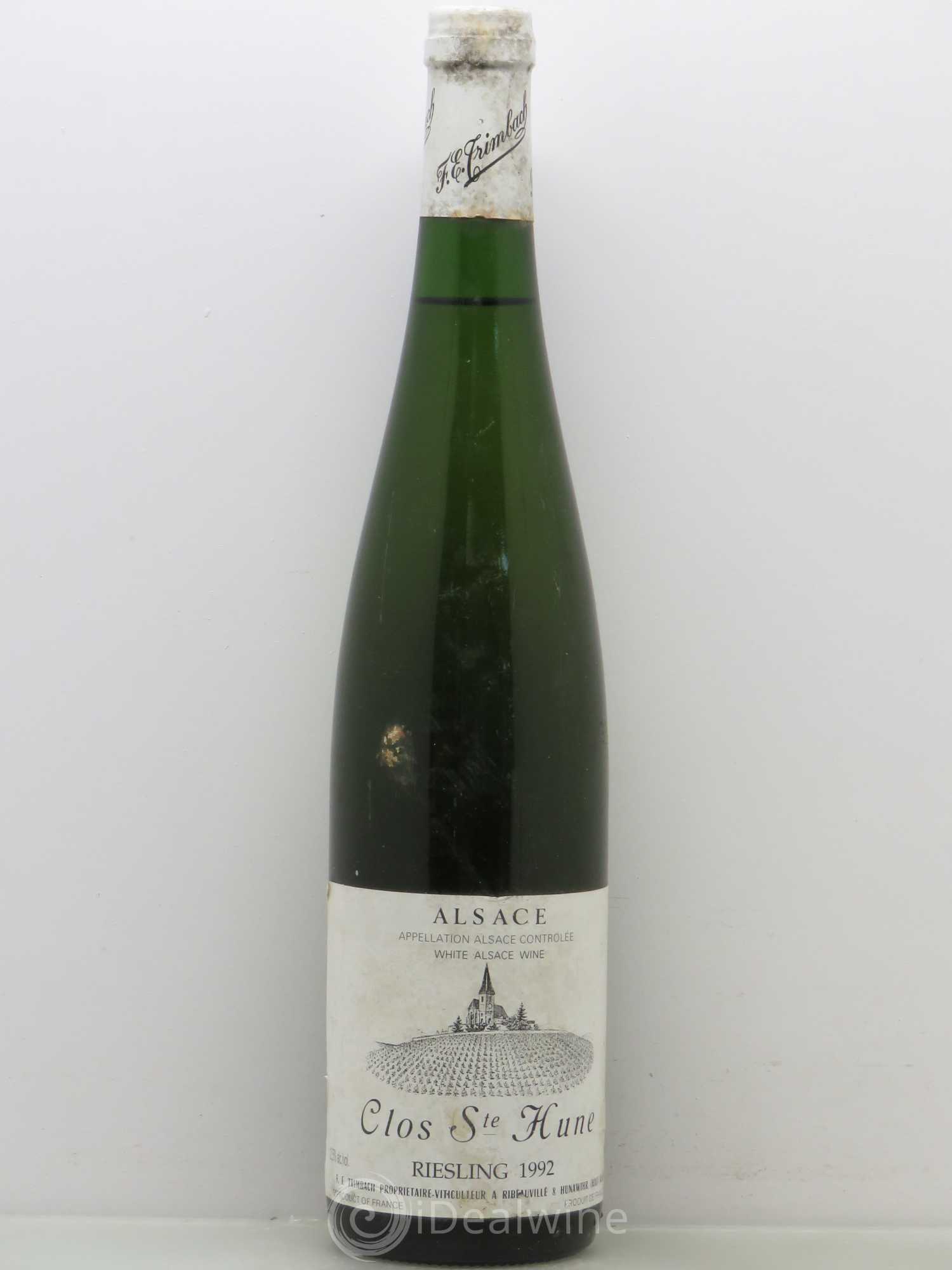 Alsace Riesling Clos Sainte-Hune Trimbach (Domaine) 1992 - Lot de 1 bouteille - 0