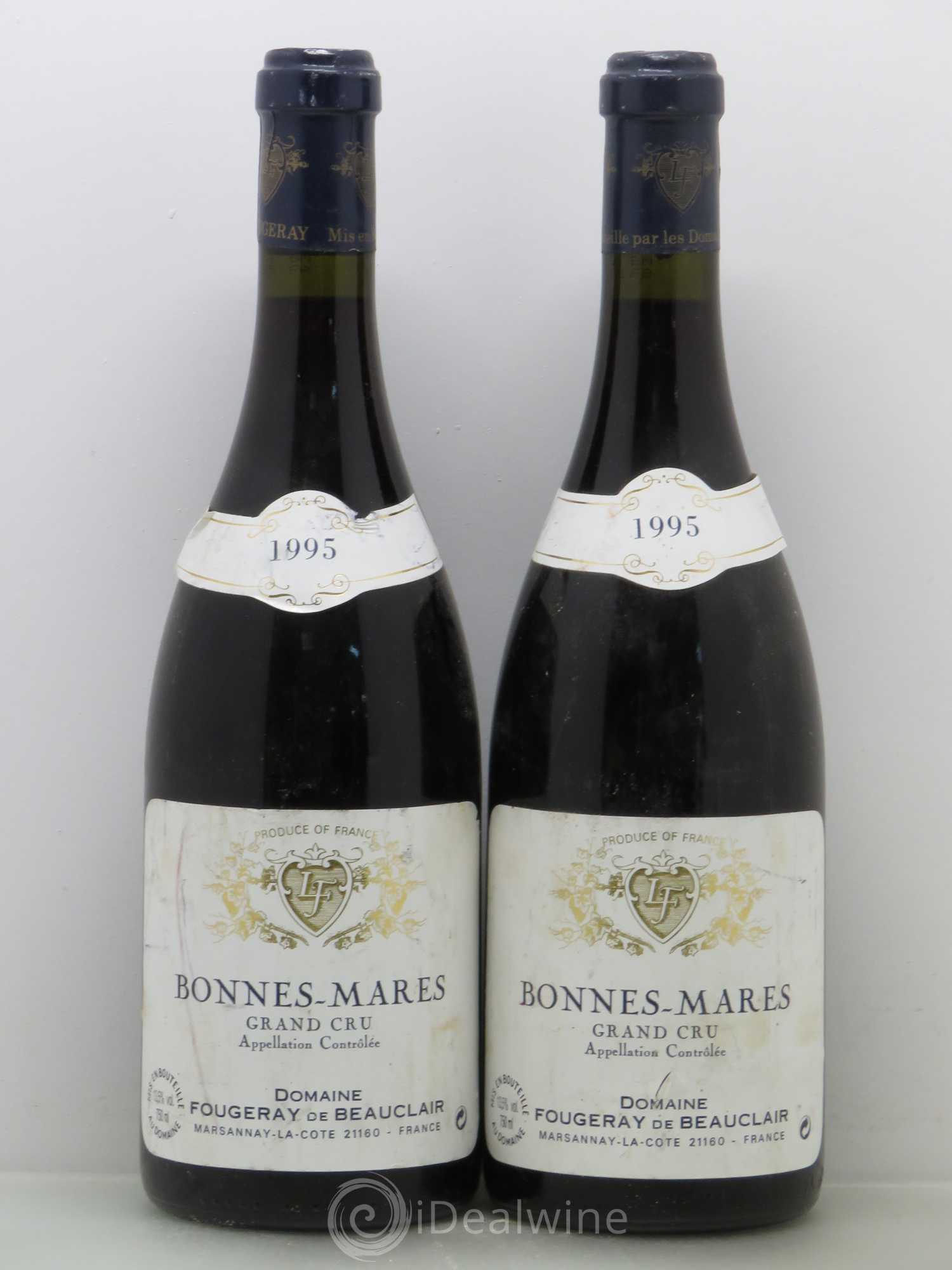 Bonnes-Mares Grand Cru Fougeray de Beauclair 1995 - Lot de 2 bouteilles - 0