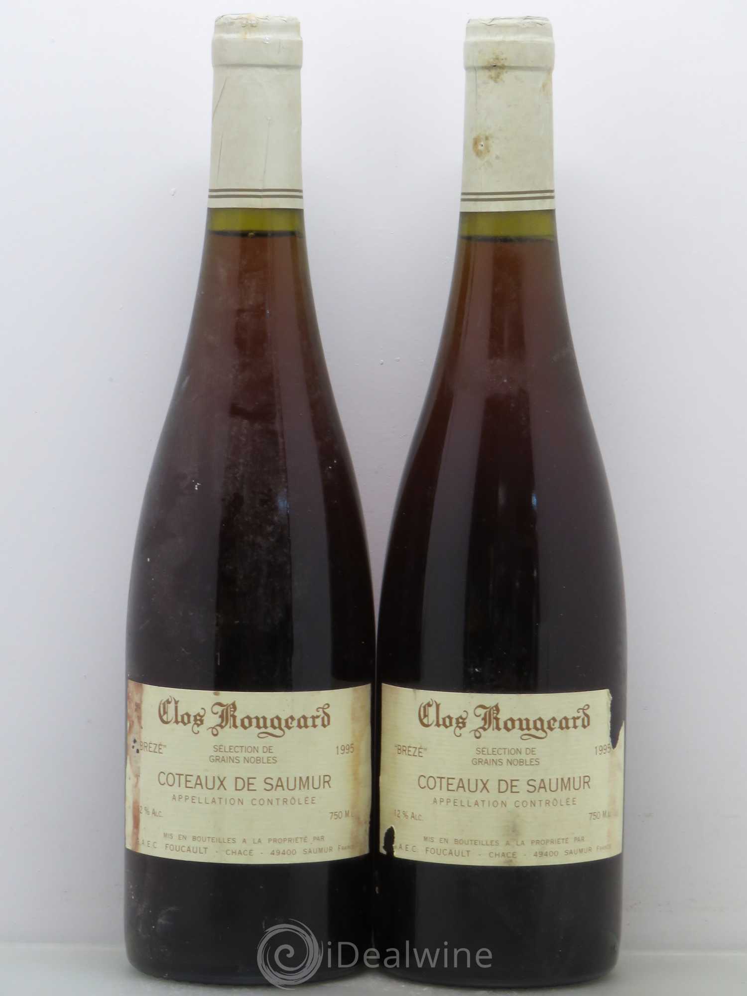 Coteaux de Saumur Clos Rougeard Brézé - Sélection de grain noble 1995 - Lotto di 2 bottiglie - 0