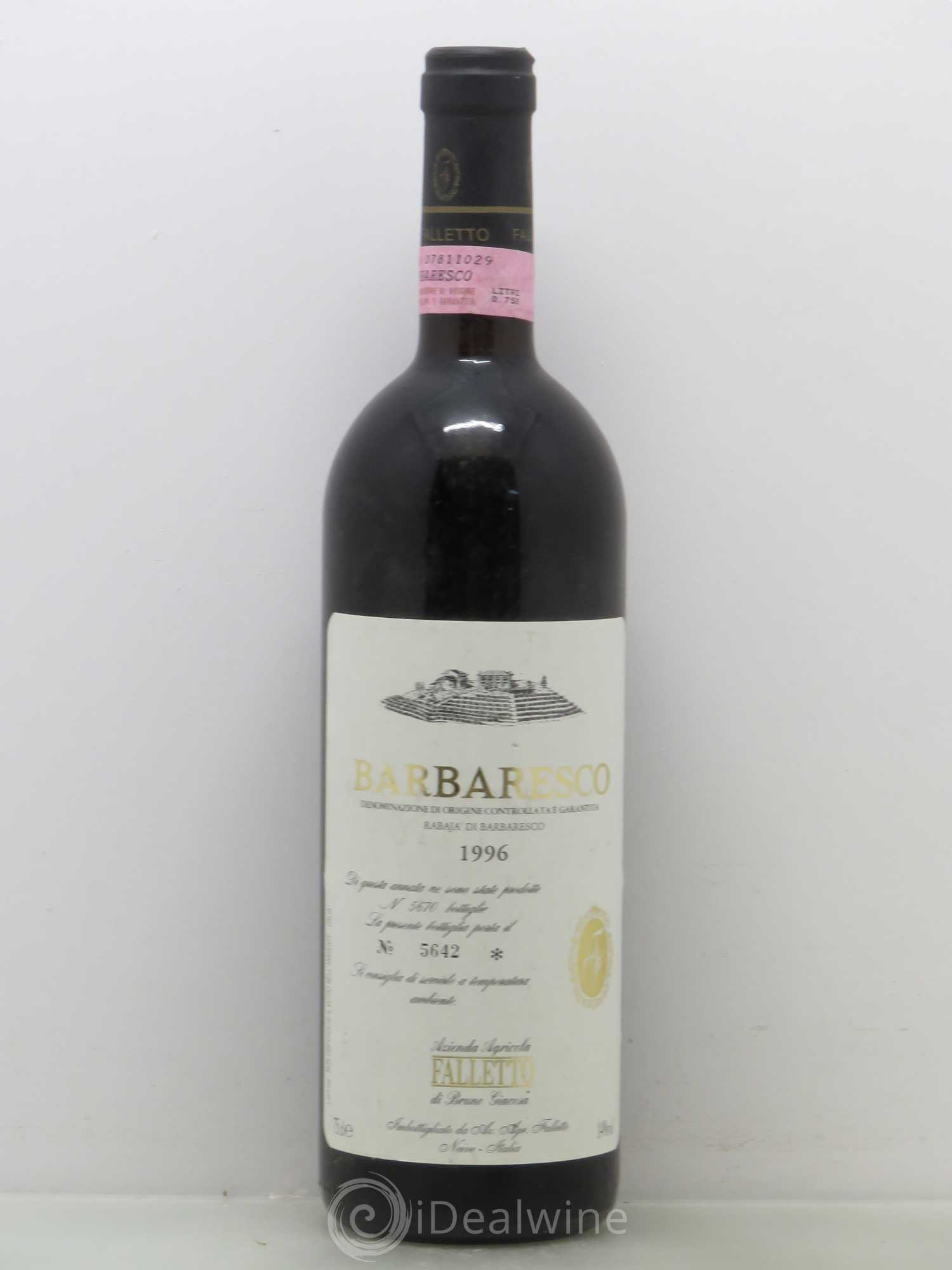 Barbaresco DOCG Falletto - Bruno Giacosa 1996 - Lot de 1 bouteille - 0
