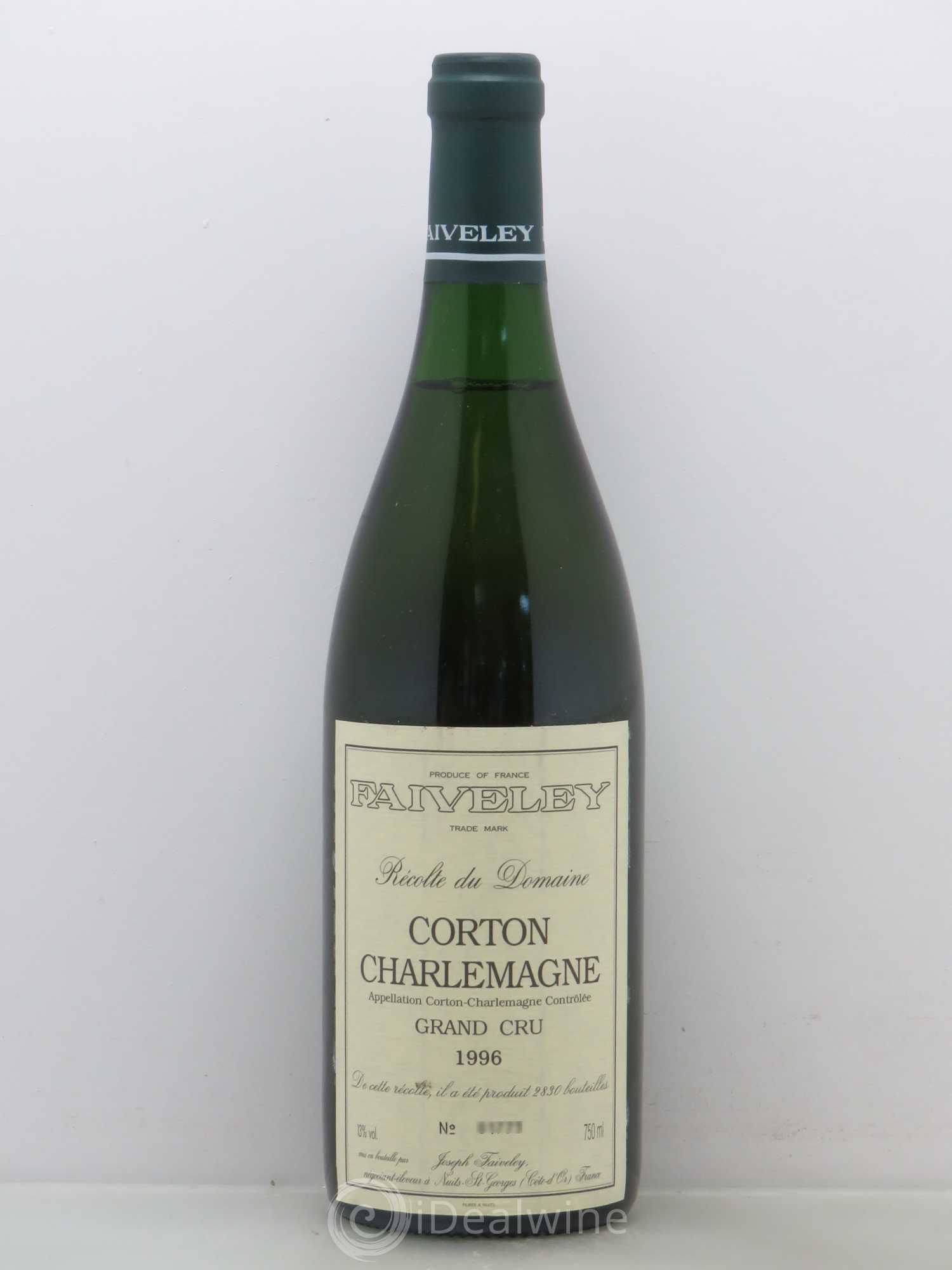 Corton-Charlemagne Grand Cru Faiveley 1996 - Lot de 1 bouteille - 0