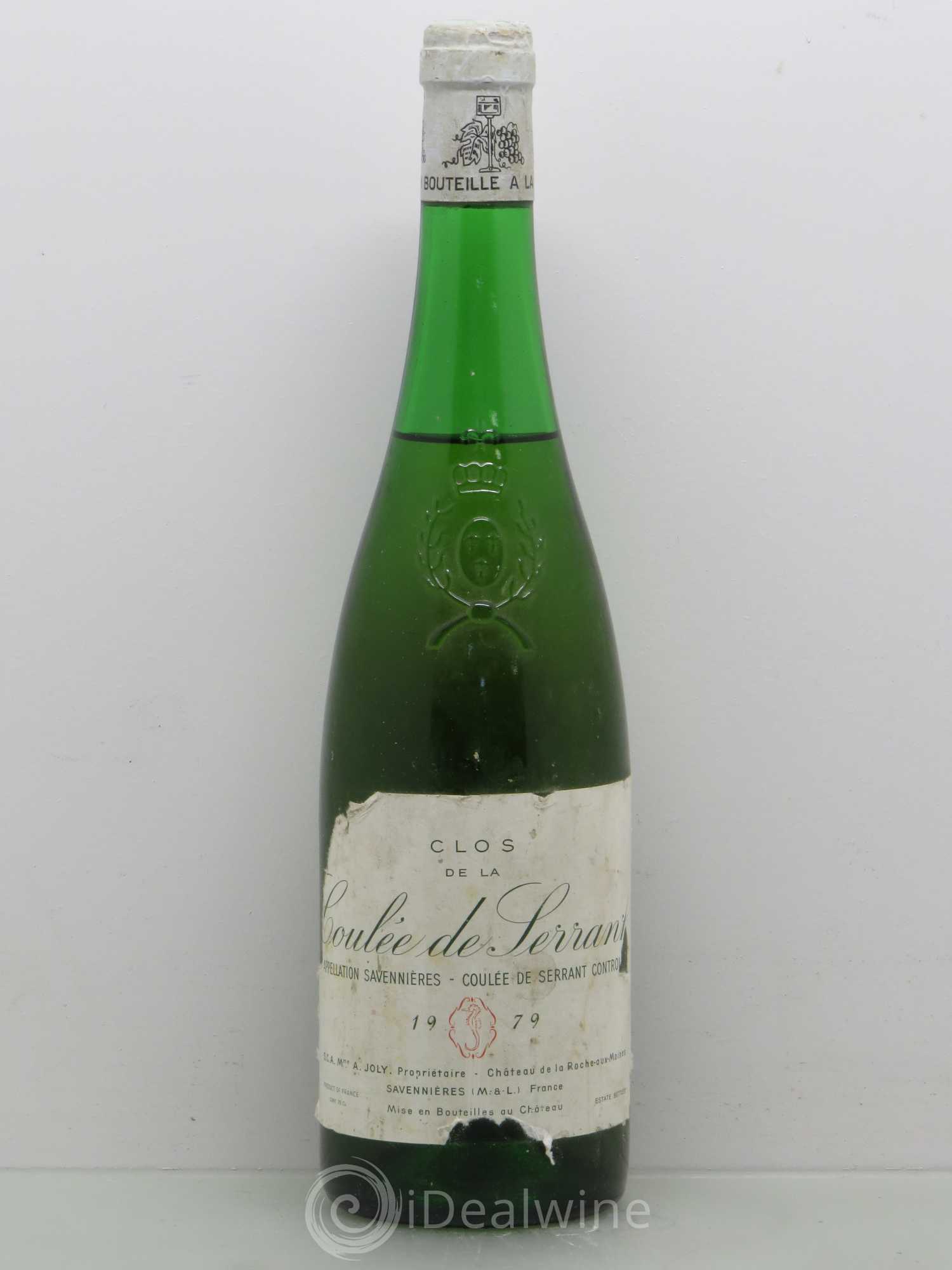 Savennières Clos de la Coulée de Serrant Vignobles de la Coulée de Serrant - Nicolas Joly 1979 - Lot de 1 bouteille - 0